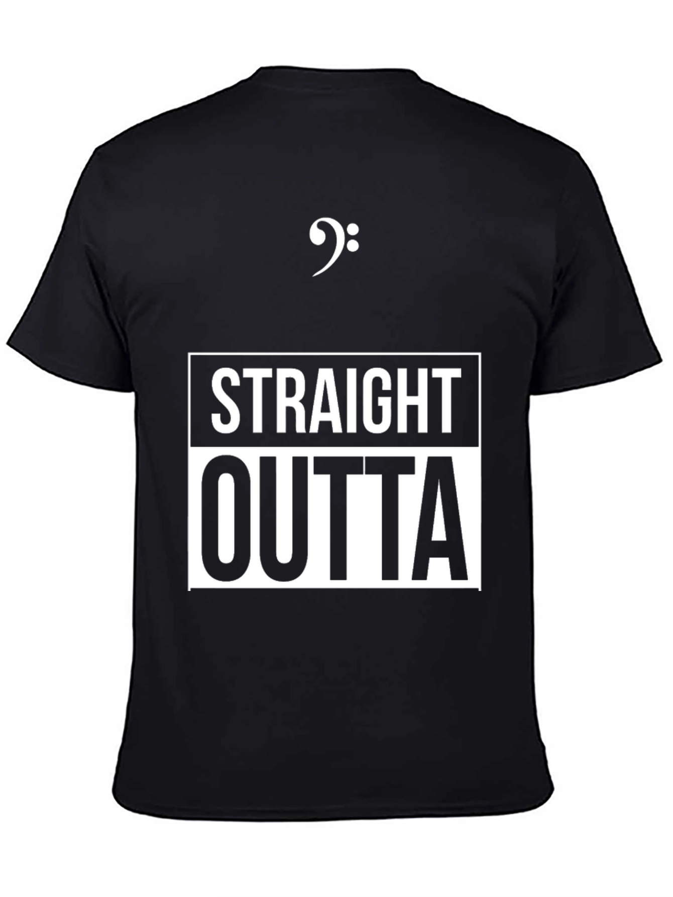 Straight Outta Bass Clef Music T-Shirt
