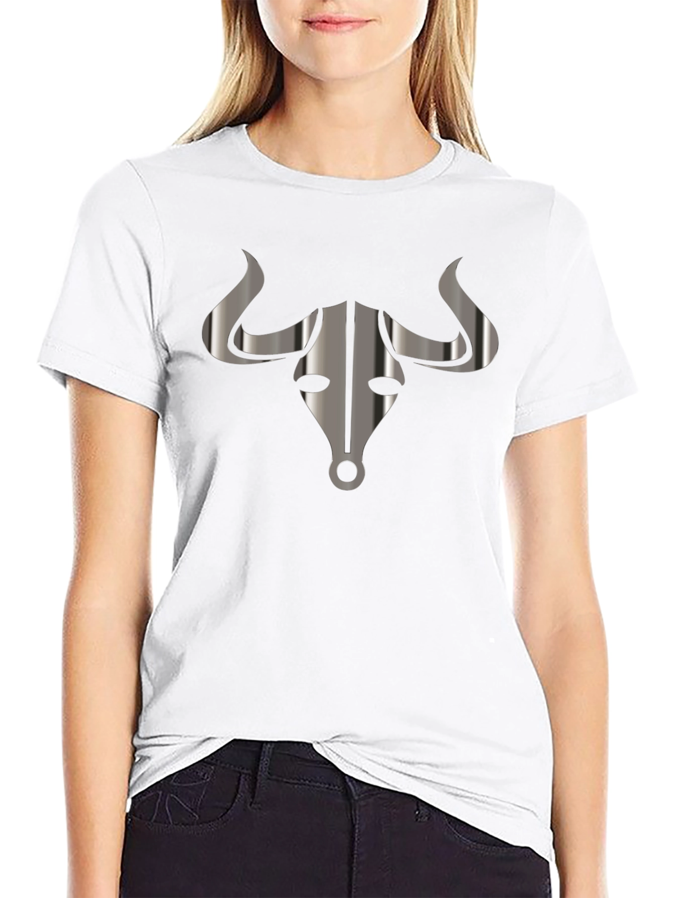 Bull Head Graphic Black T-Shirt