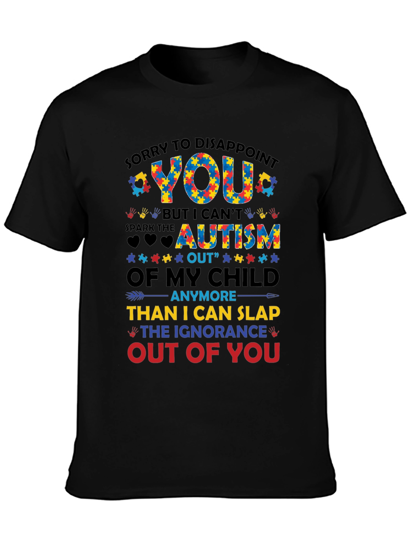 Autism Awareness Graphic Tee - Disappoint Ignorance