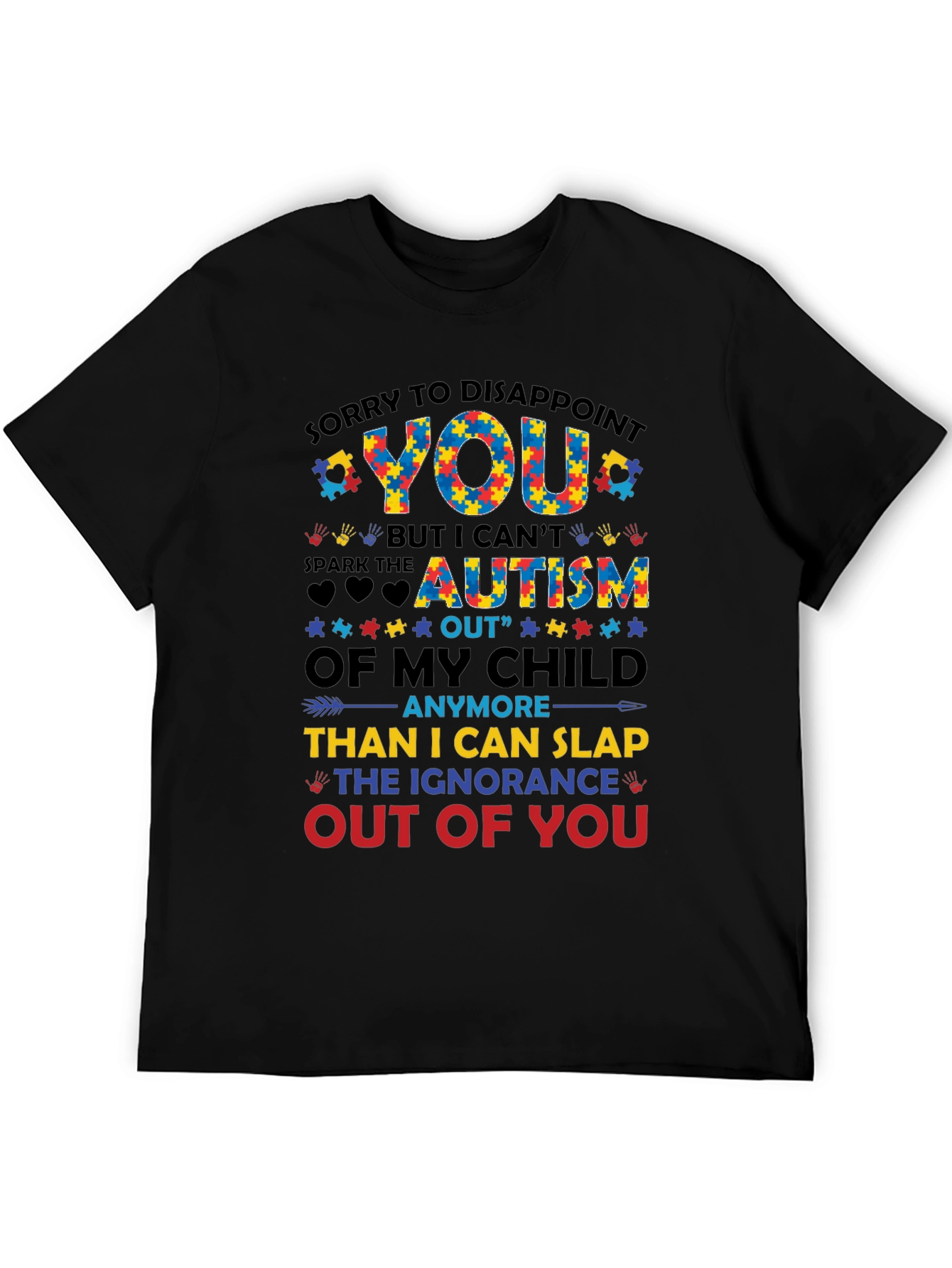 Autism Awareness Graphic Tee - Disappoint Ignorance