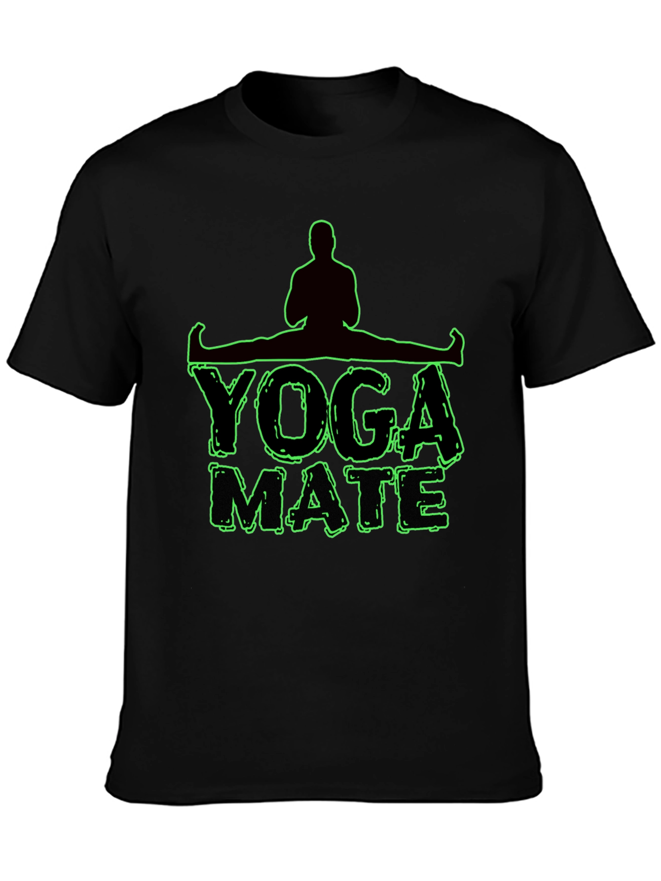 Yoga Mate Graphic T-Shirt - Mens Black Tee