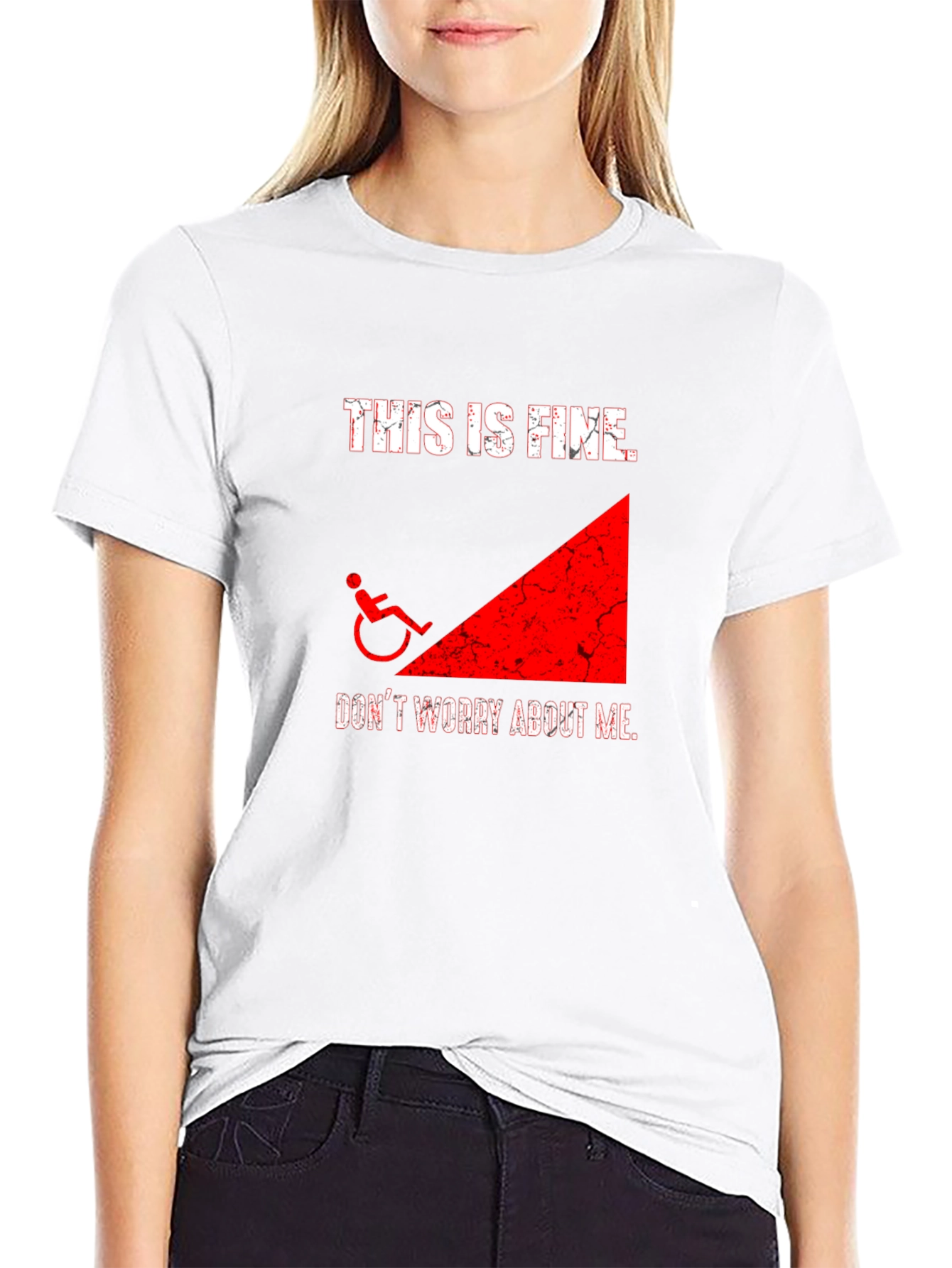 This is Fine Wheelchair Humor T-Shirt