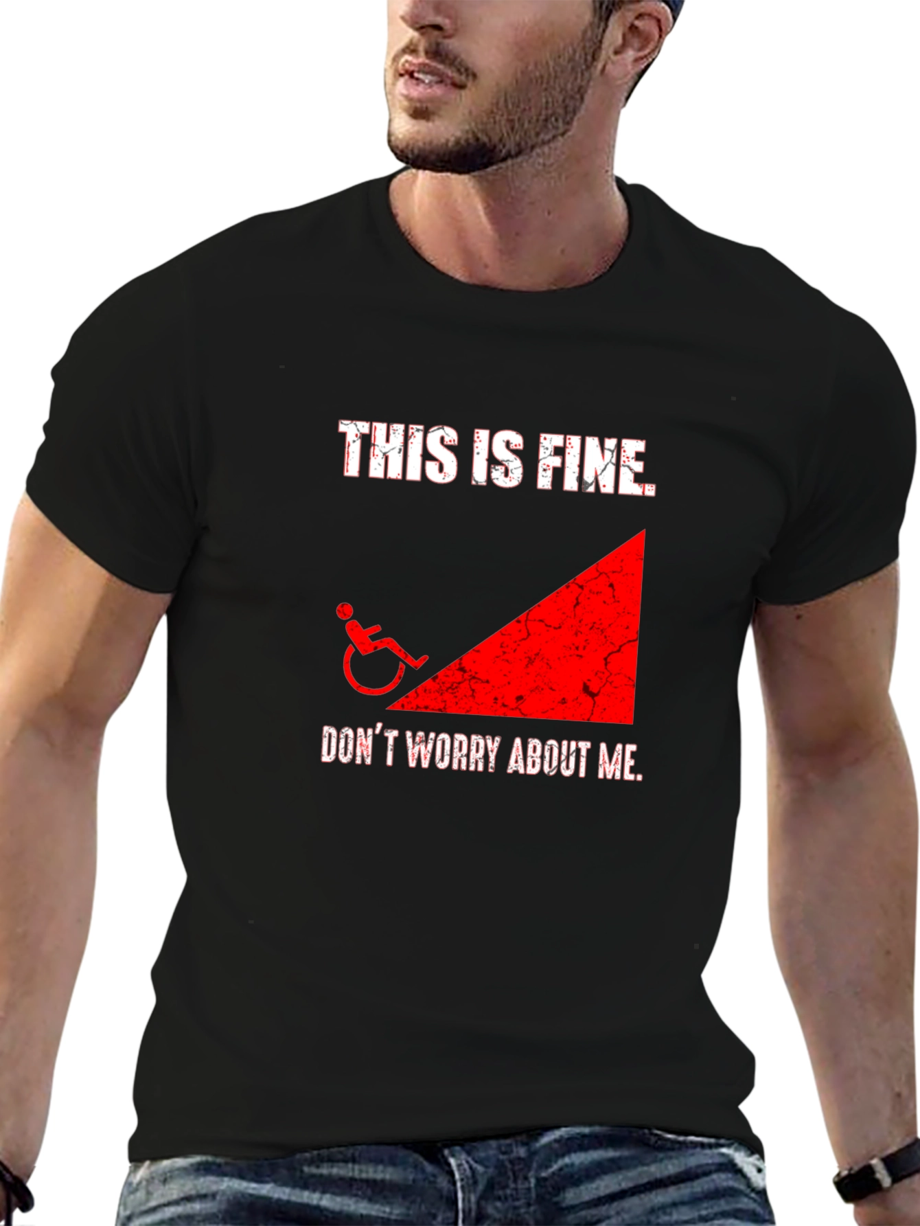 This is Fine Wheelchair Humor T-Shirt
