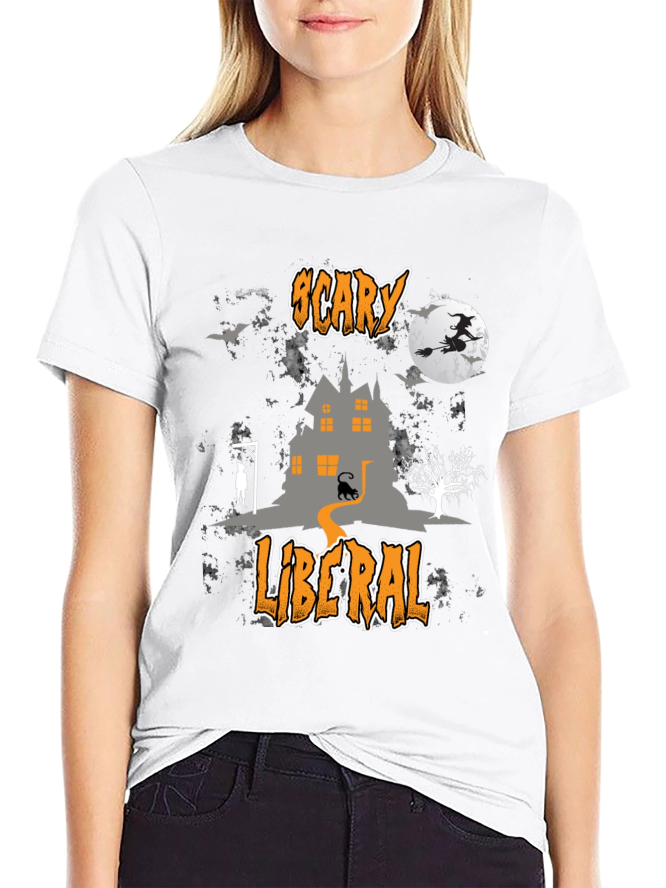 Scary Liberal Halloween T-Shirt
