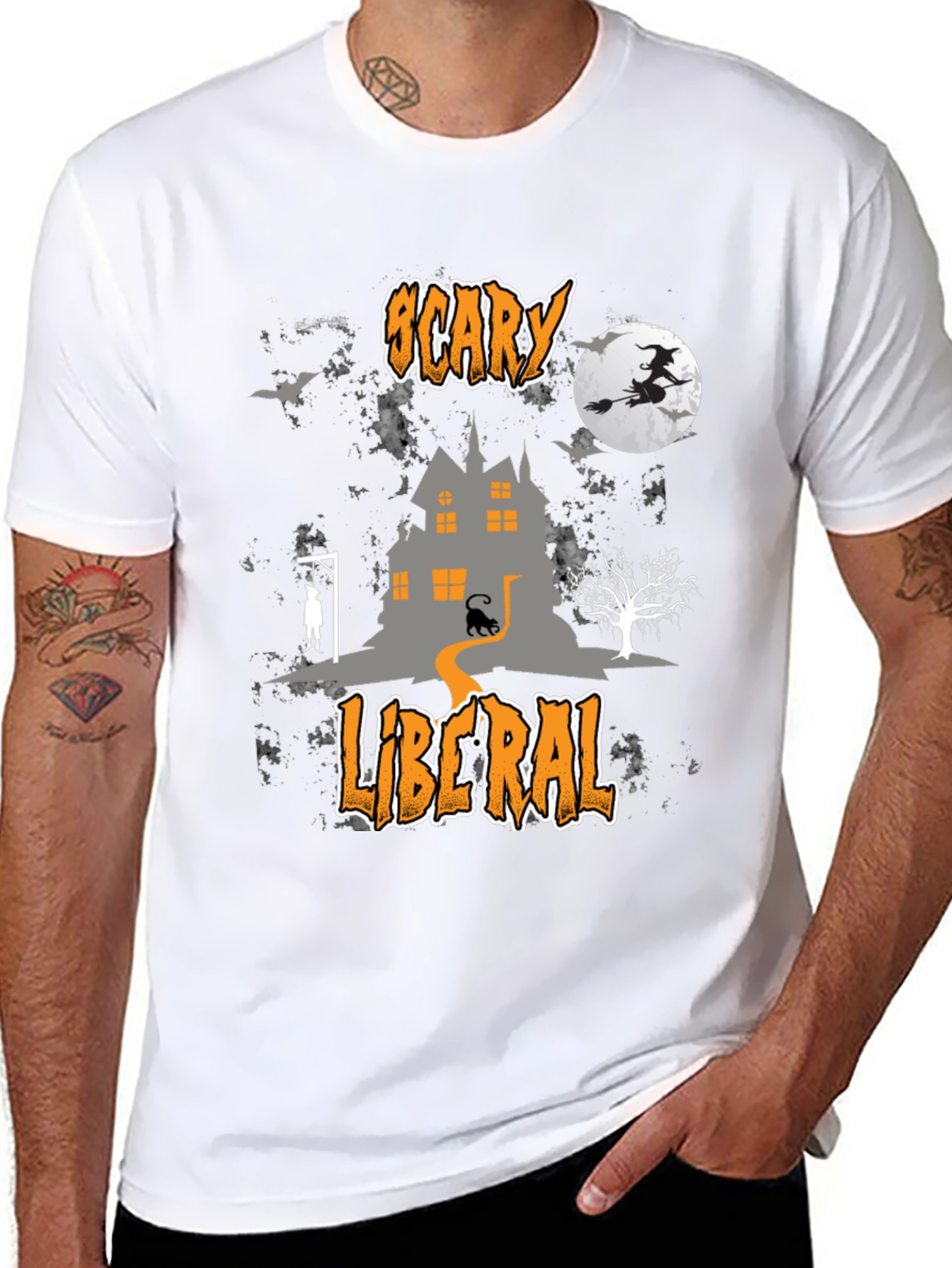Scary Liberal Halloween T-Shirt