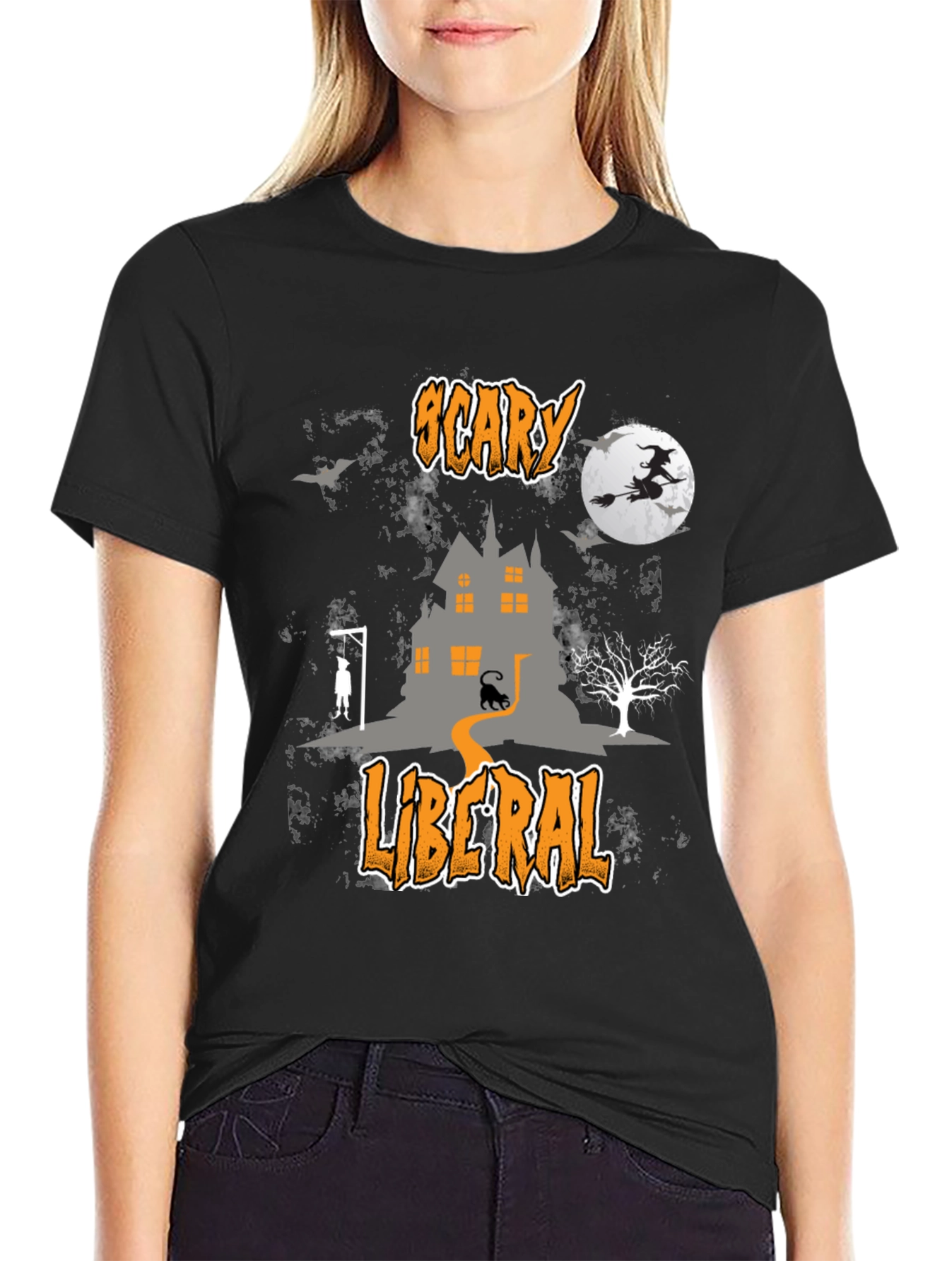 Scary Liberal Halloween T-Shirt