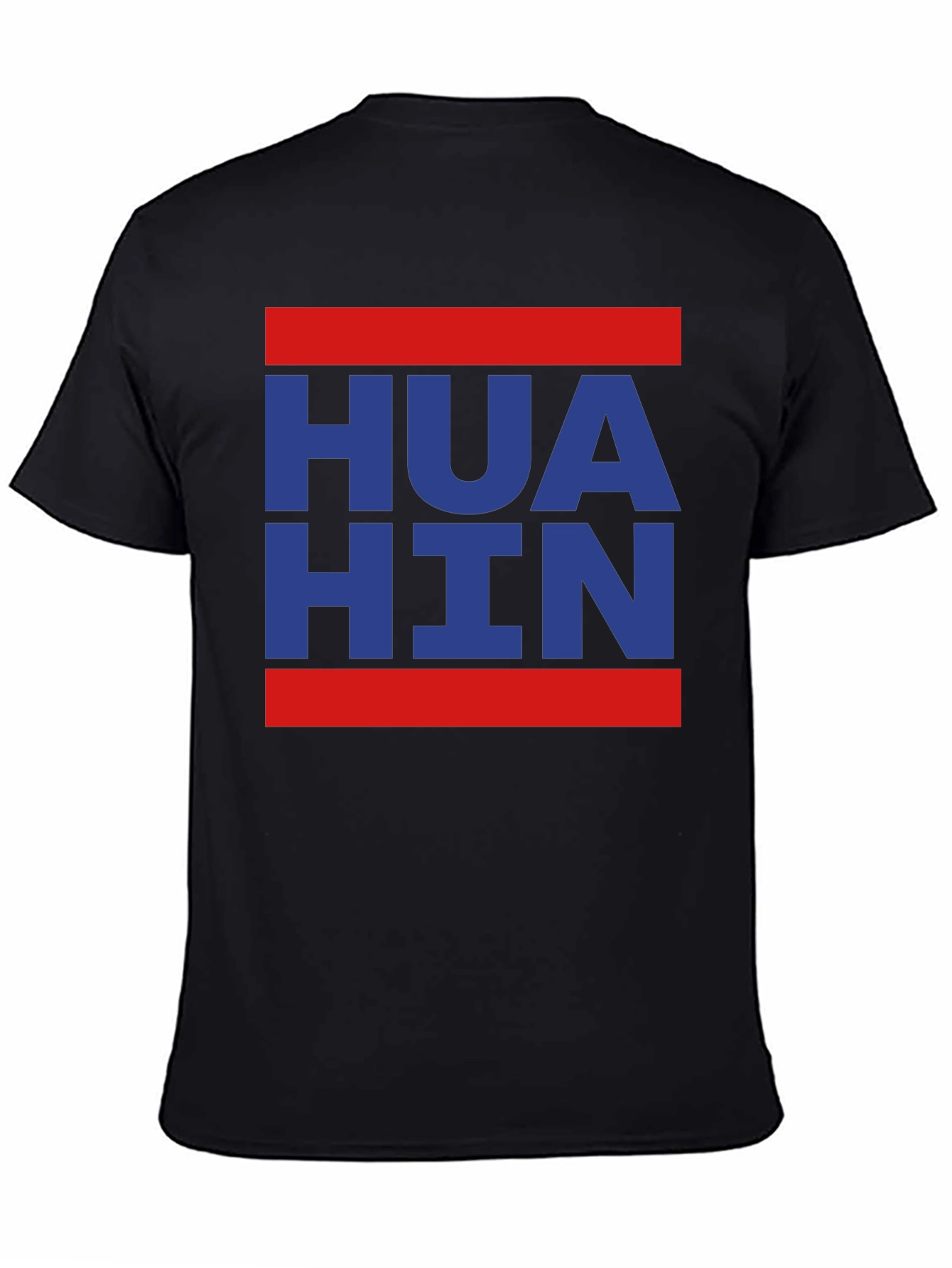 Hua Hin T-Shirt - Retro Style Black Tee
