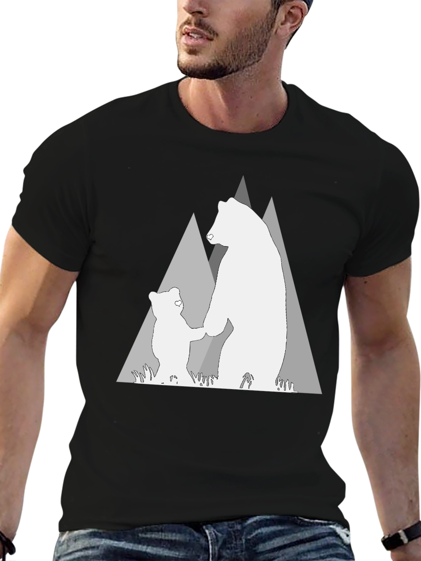 Bear Mountain Graphic Tee - Black