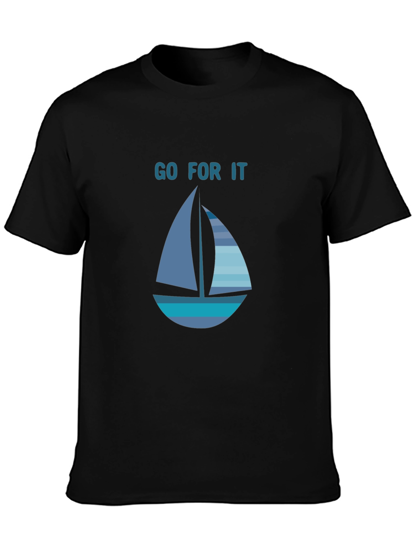 Go For It Sailboat Graphic T-Shirt