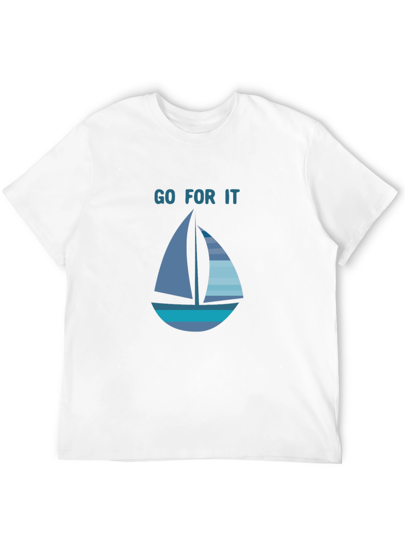 Go For It Sailboat Graphic T-Shirt
