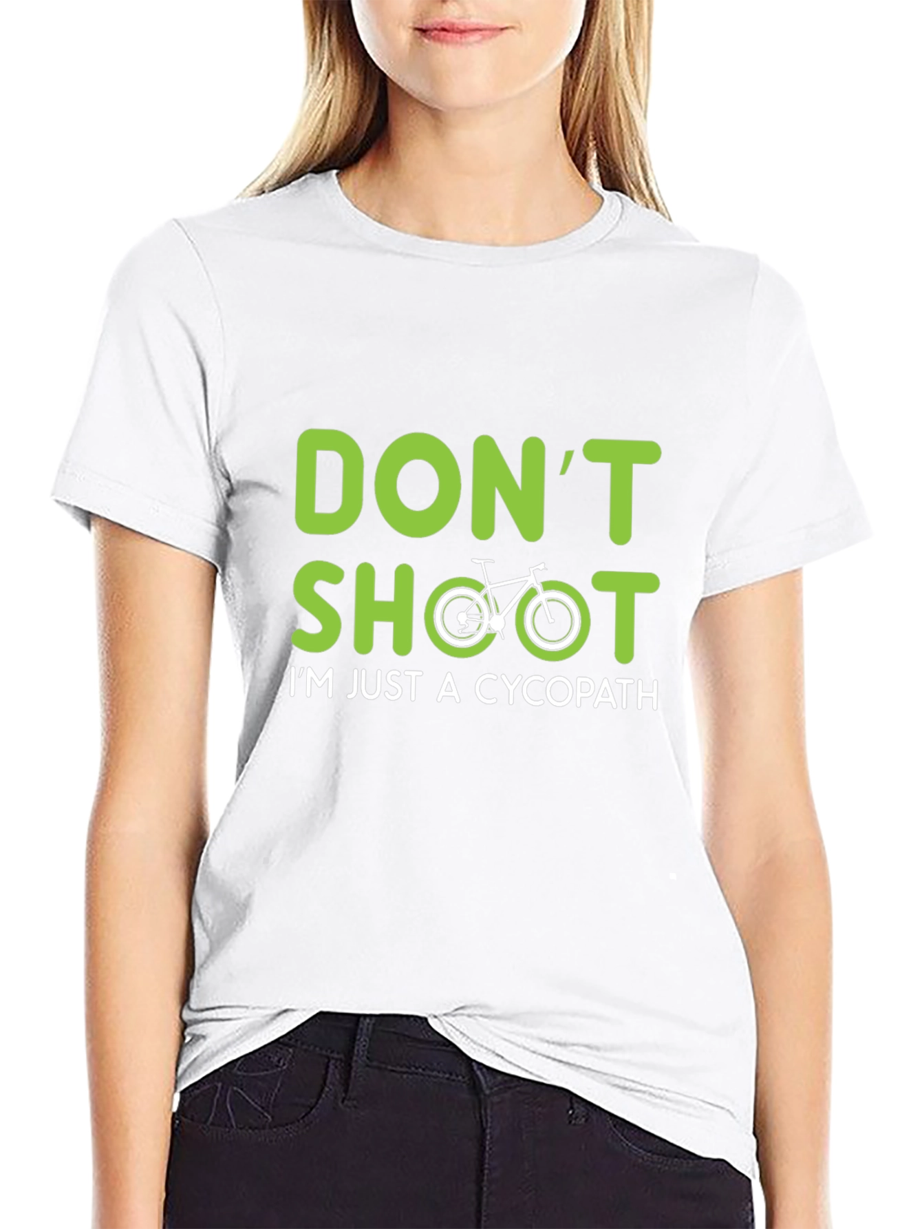 Dont Shoot Cycopath T-Shirt - Cycling Humor