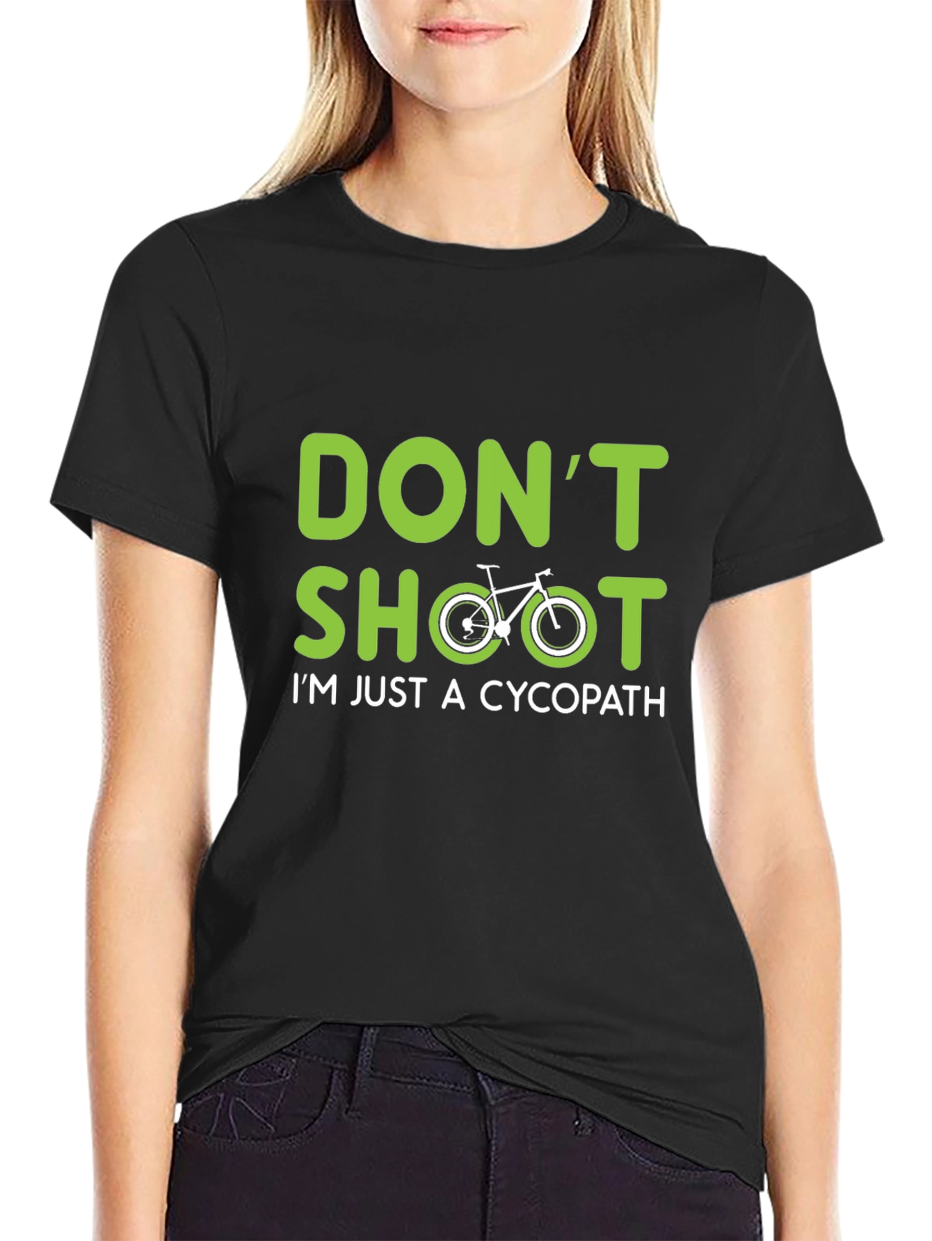Dont Shoot Cycopath T-Shirt - Cycling Humor