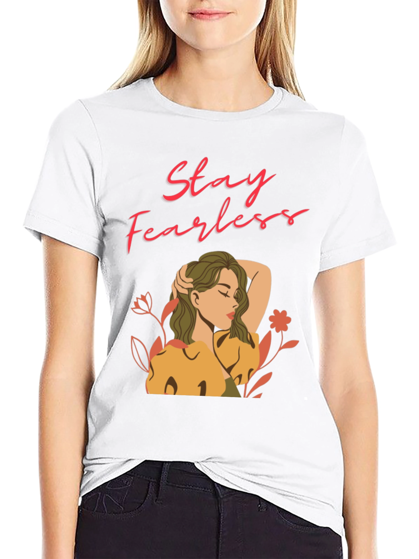 Stay Fearless Graphic Tee - Black T-Shirt