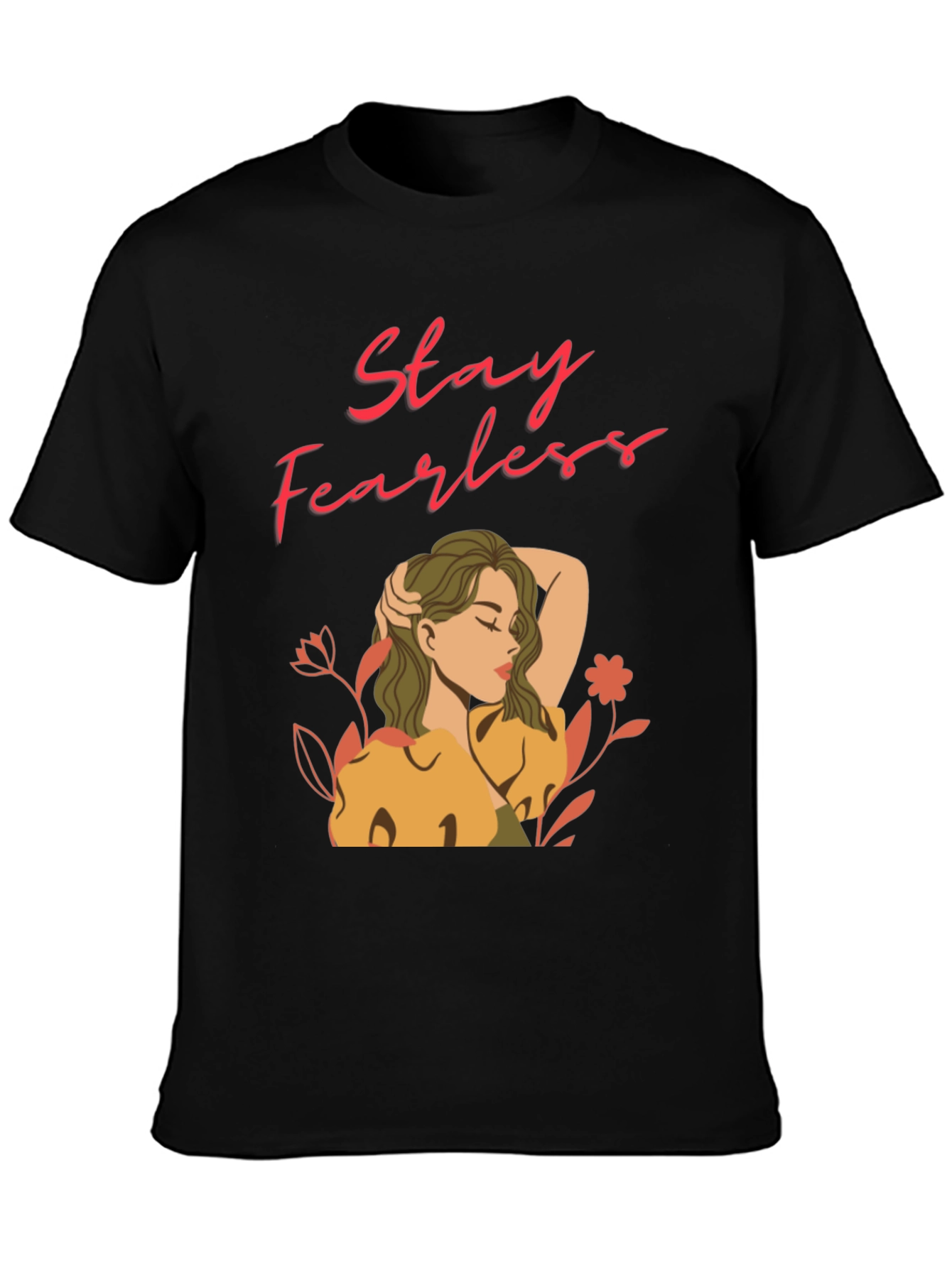 Stay Fearless Graphic Tee - Black T-Shirt