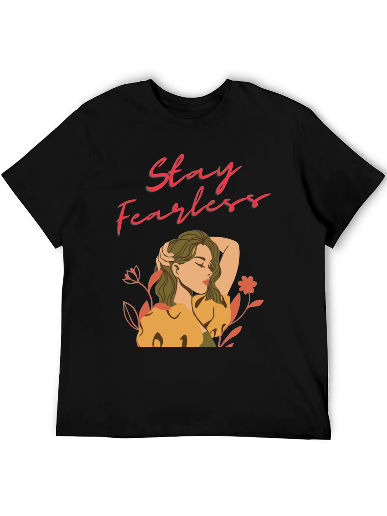 Stay Fearless Graphic Tee - Black T-Shirt