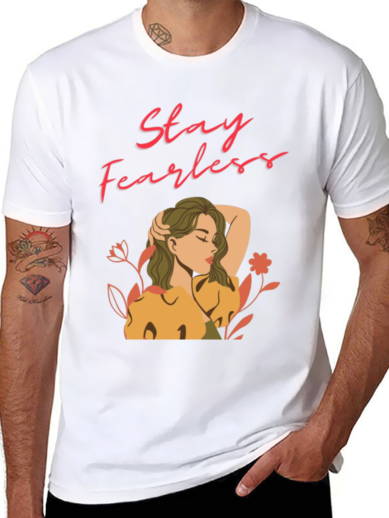Stay Fearless Graphic Tee - Black T-Shirt