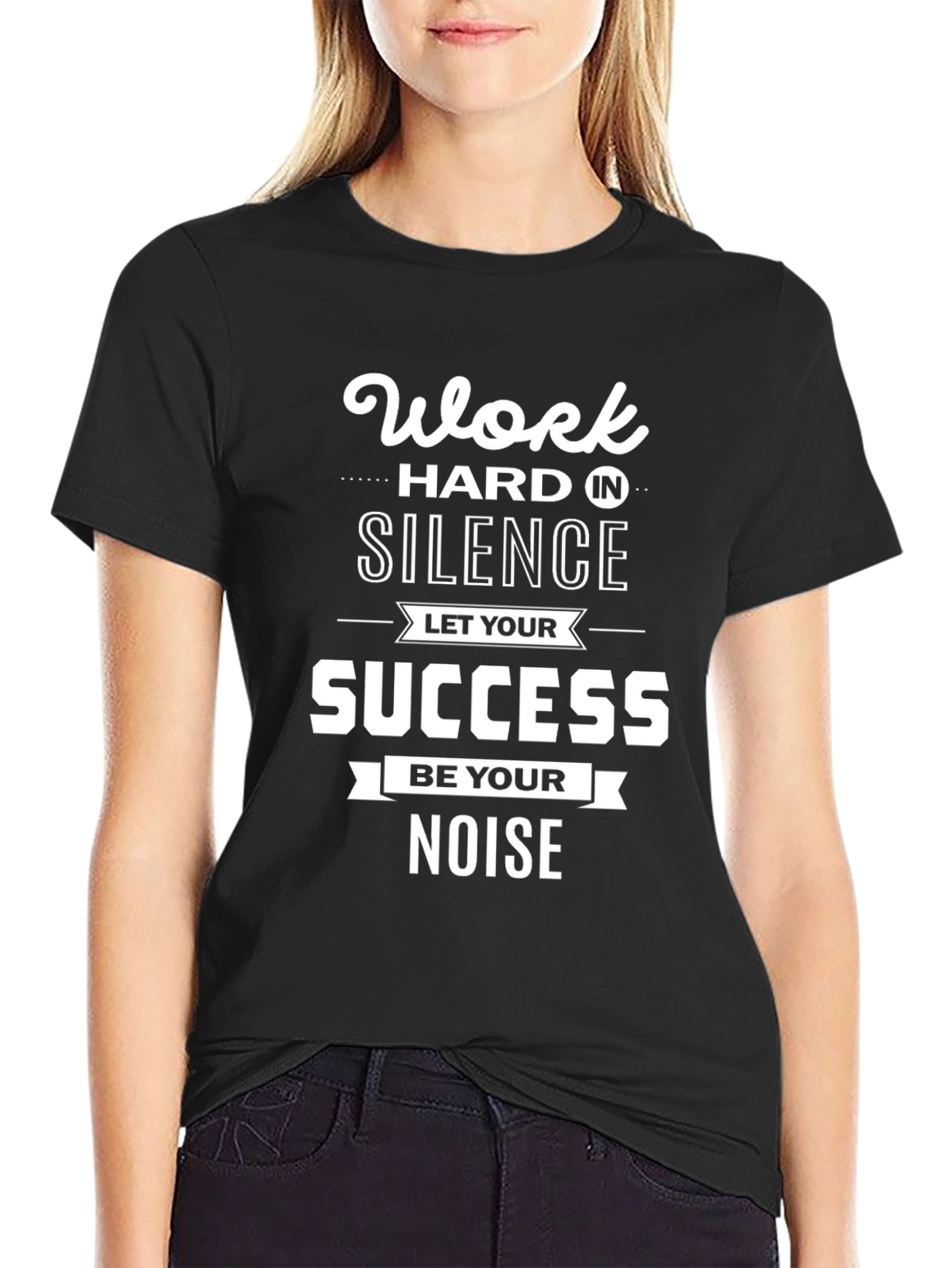 Work Hard in Silence Graphic Tee