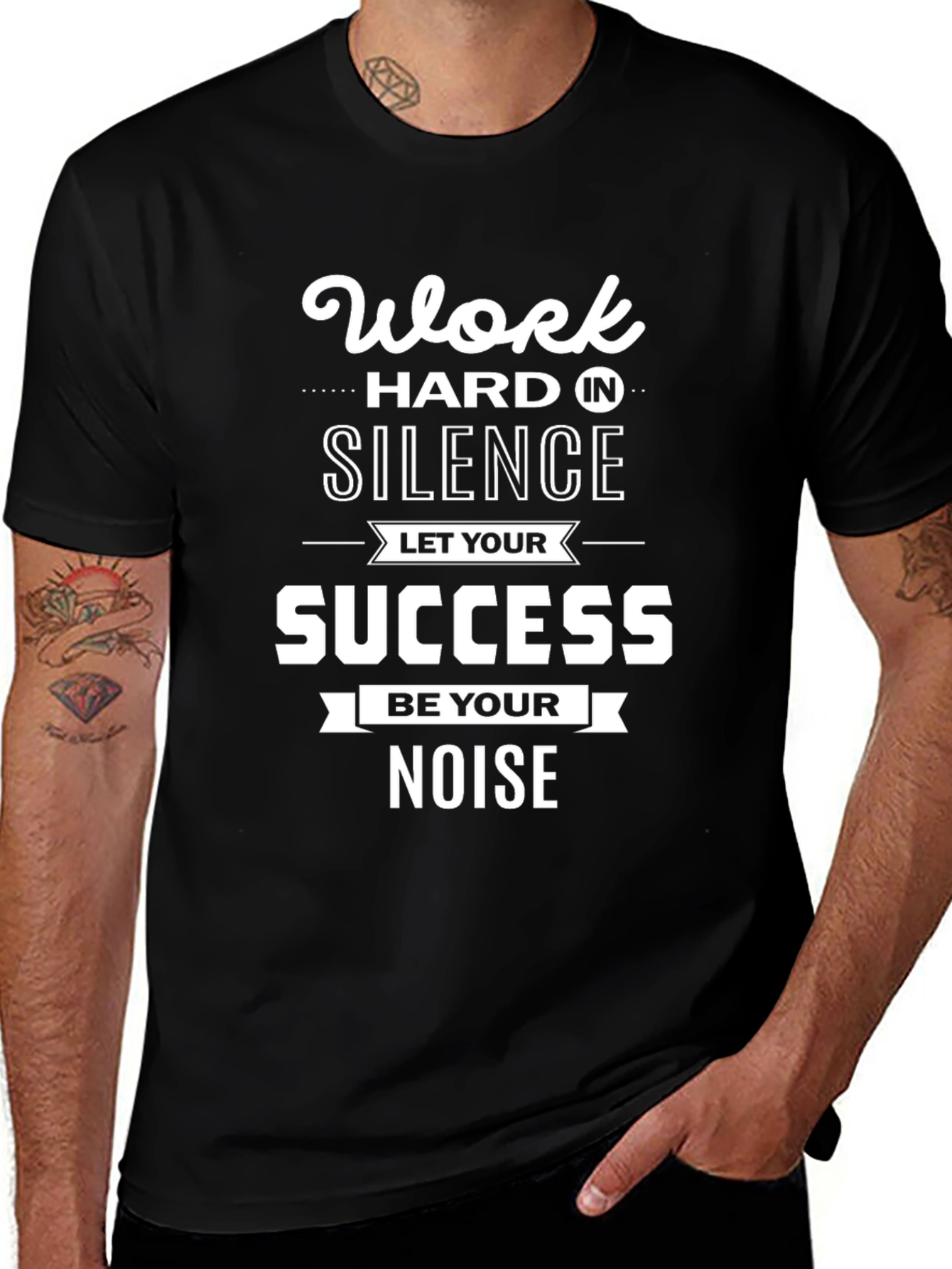 Work Hard in Silence Graphic Tee