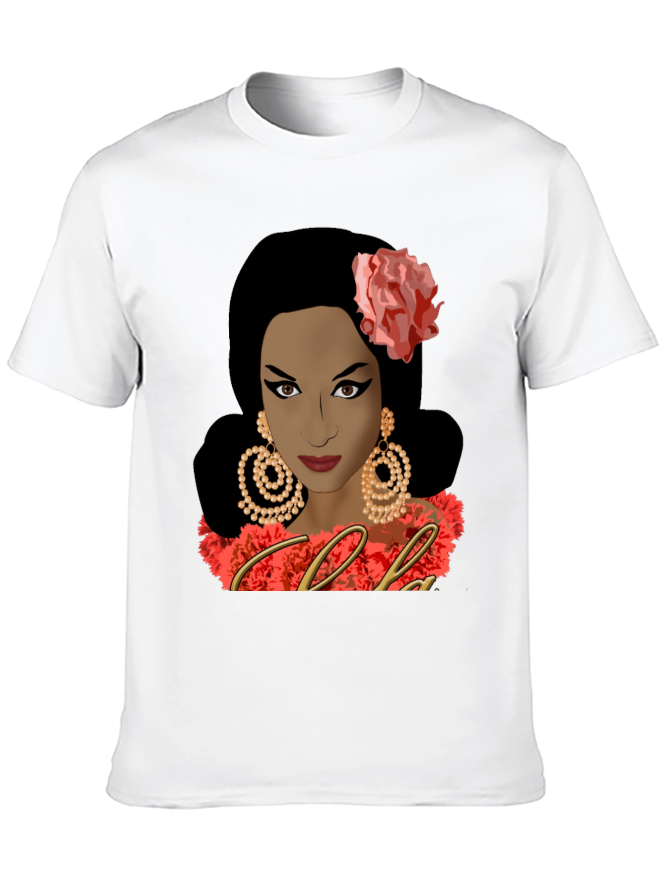 Celia Cruz Graphic Tee - Black Unisex T-Shirt