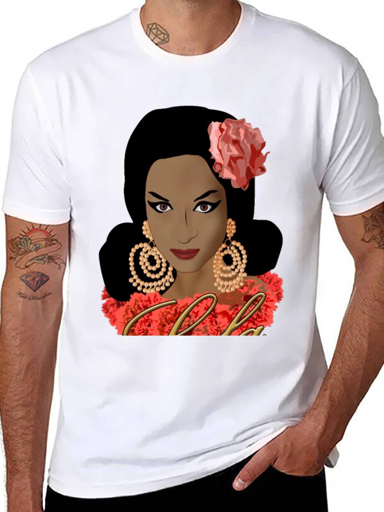 Celia Cruz Graphic Tee - Black Unisex T-Shirt