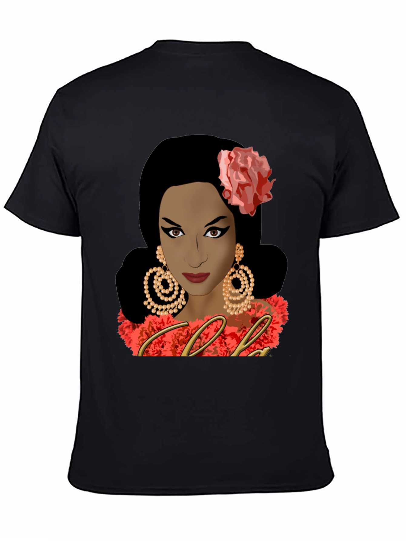 Celia Cruz Graphic Tee - Black Unisex T-Shirt