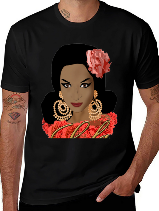 Celia Cruz Graphic Tee - Black Unisex T-Shirt