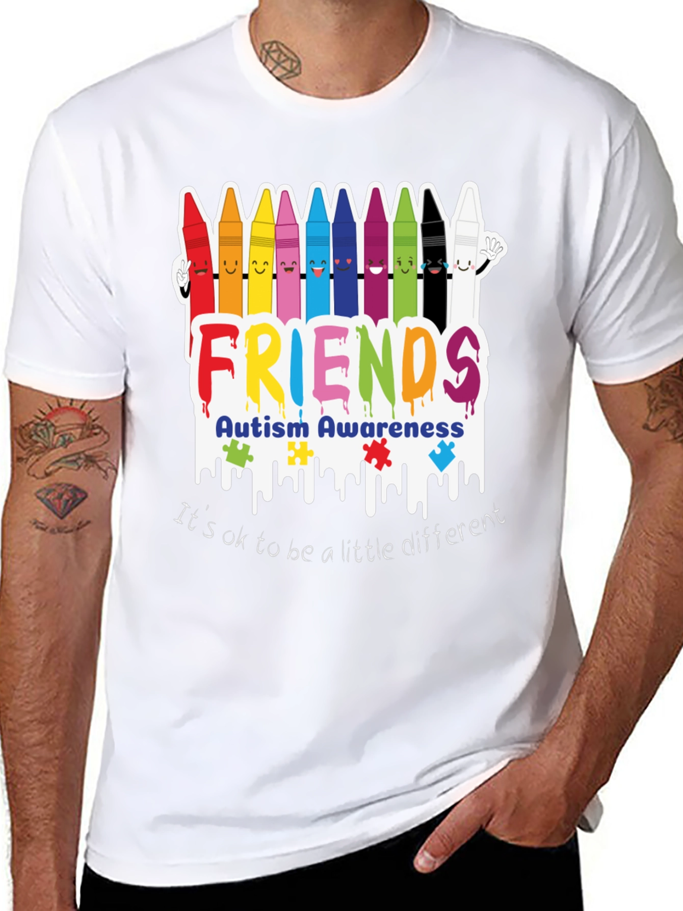 Autism Awareness Friends T-Shirt