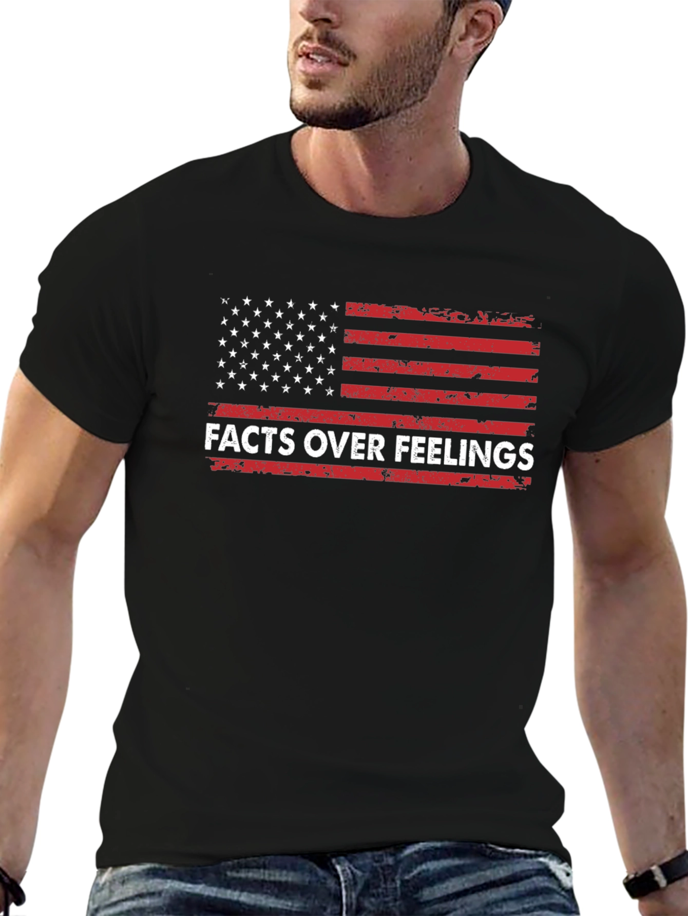 Facts Over Feelings American Flag T-Shirt