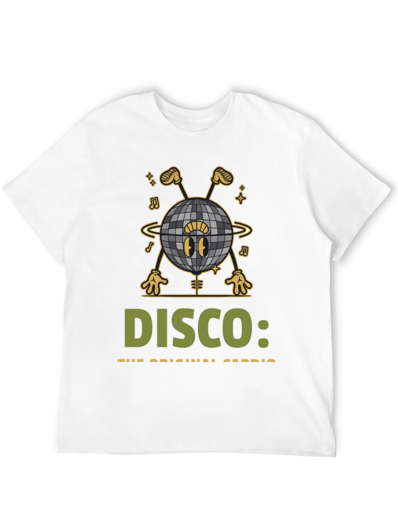 Funky Disco Ball Graphic Tee - Retro Party Shirt