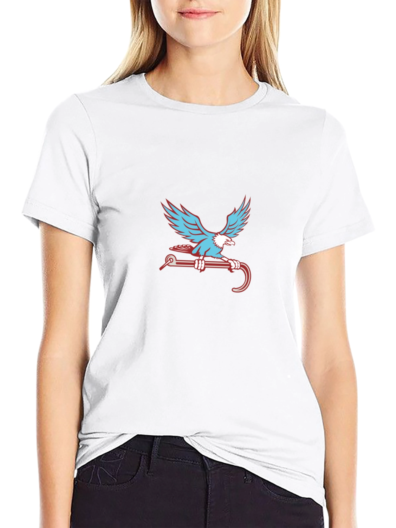 Eagle Perched T-Shirt - Black