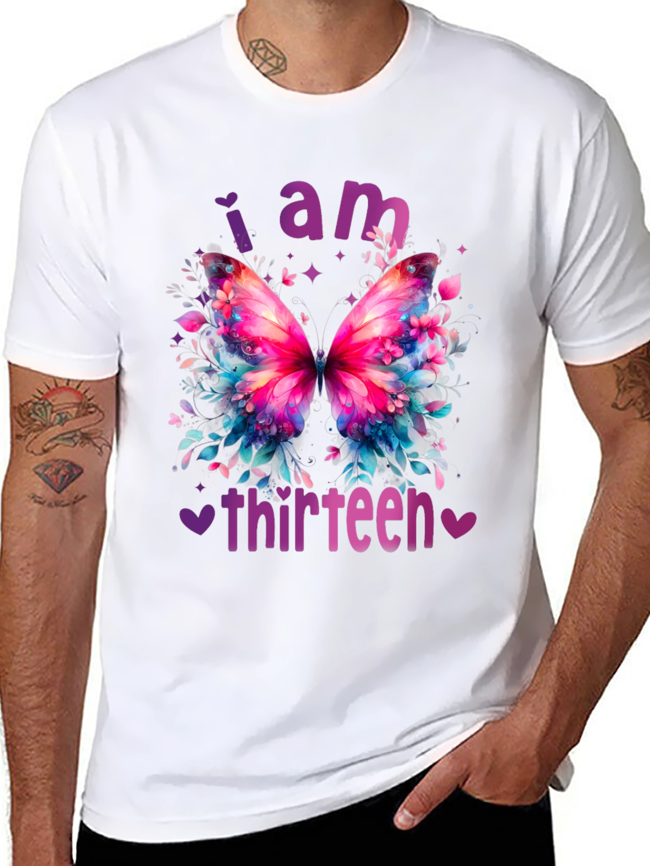 I am Thirteen Butterfly T-Shirt