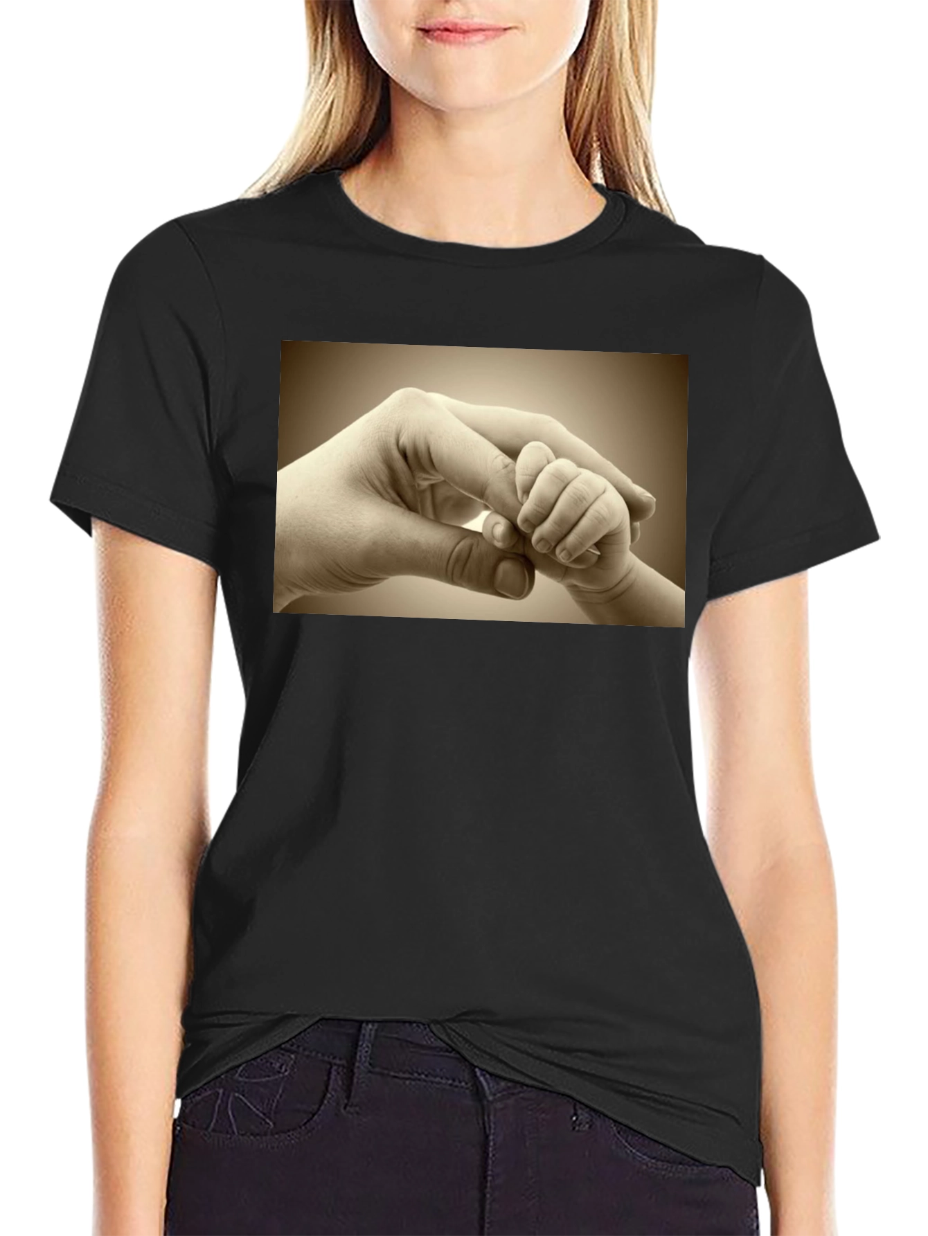 Touching Hands Graphic T-Shirt
