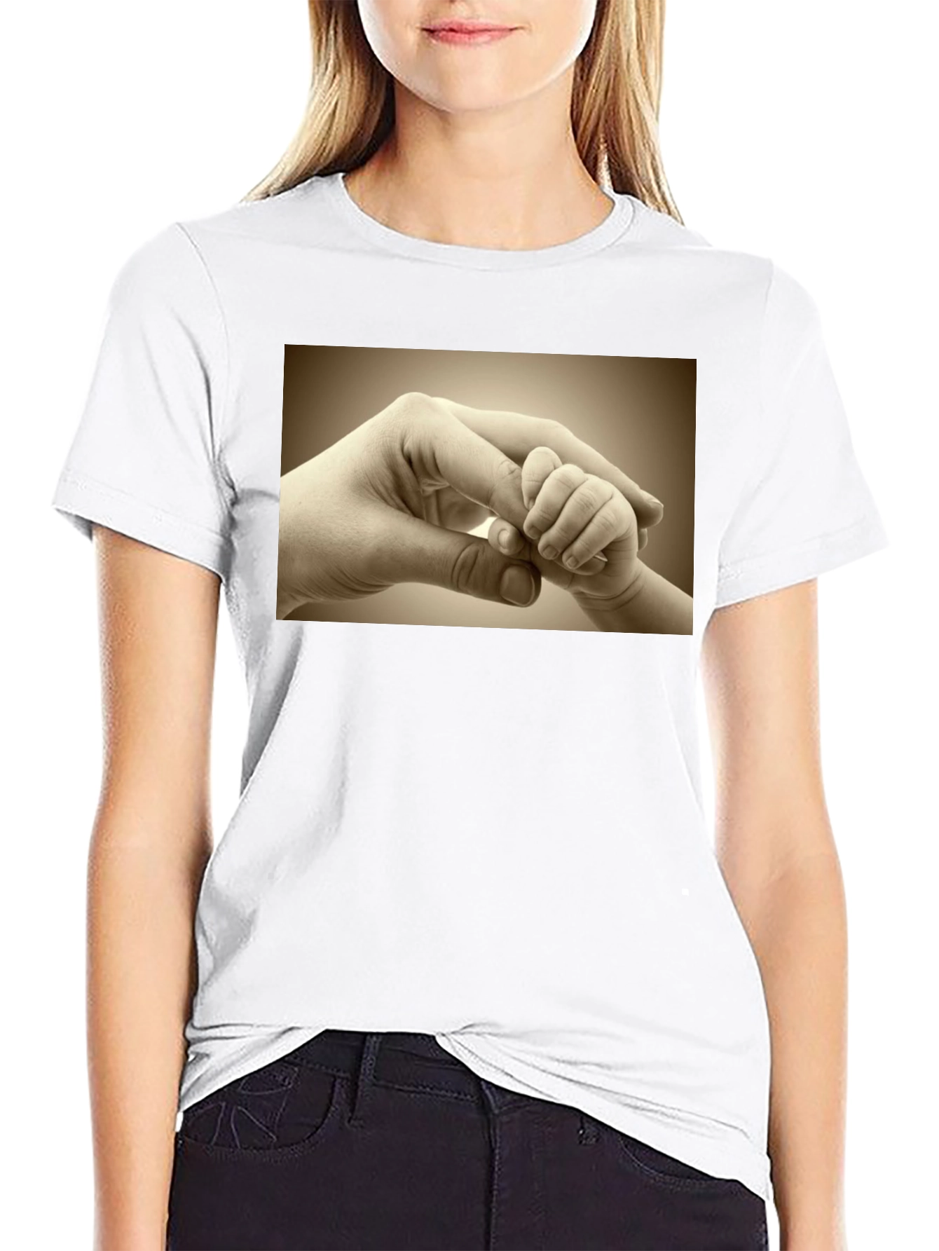Touching Hands Graphic T-Shirt