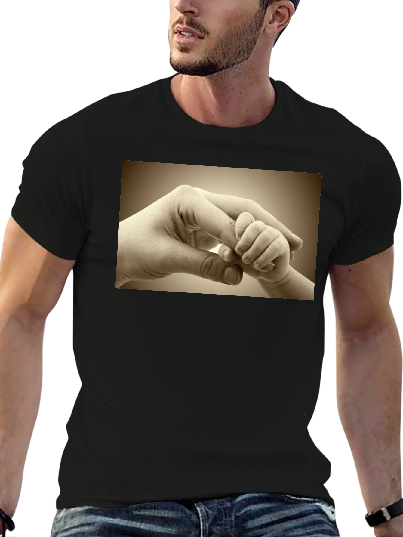 Touching Hands Graphic T-Shirt