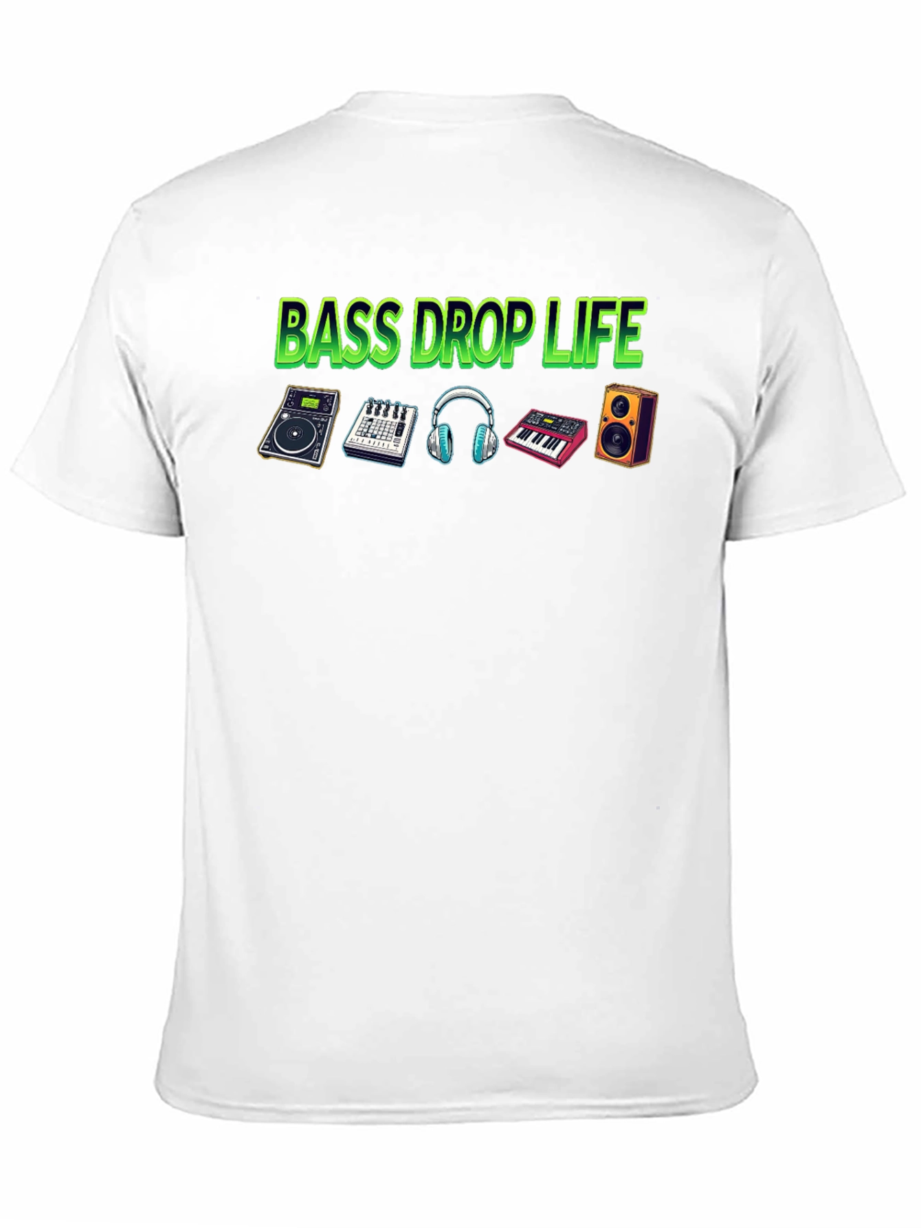 Bass Drop Life Black T-Shirt - Music Producer Tee