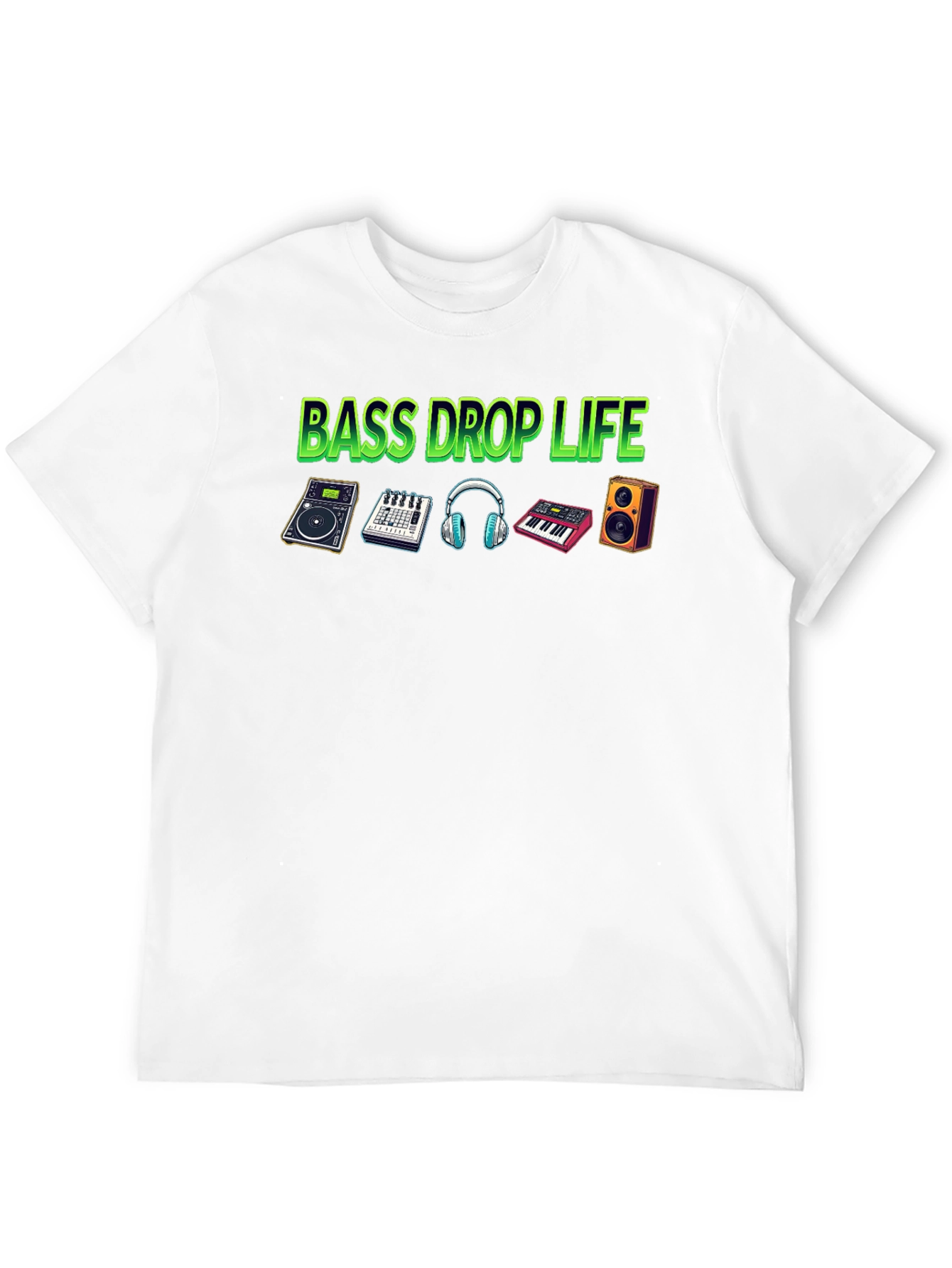 Bass Drop Life Black T-Shirt - Music Producer Tee