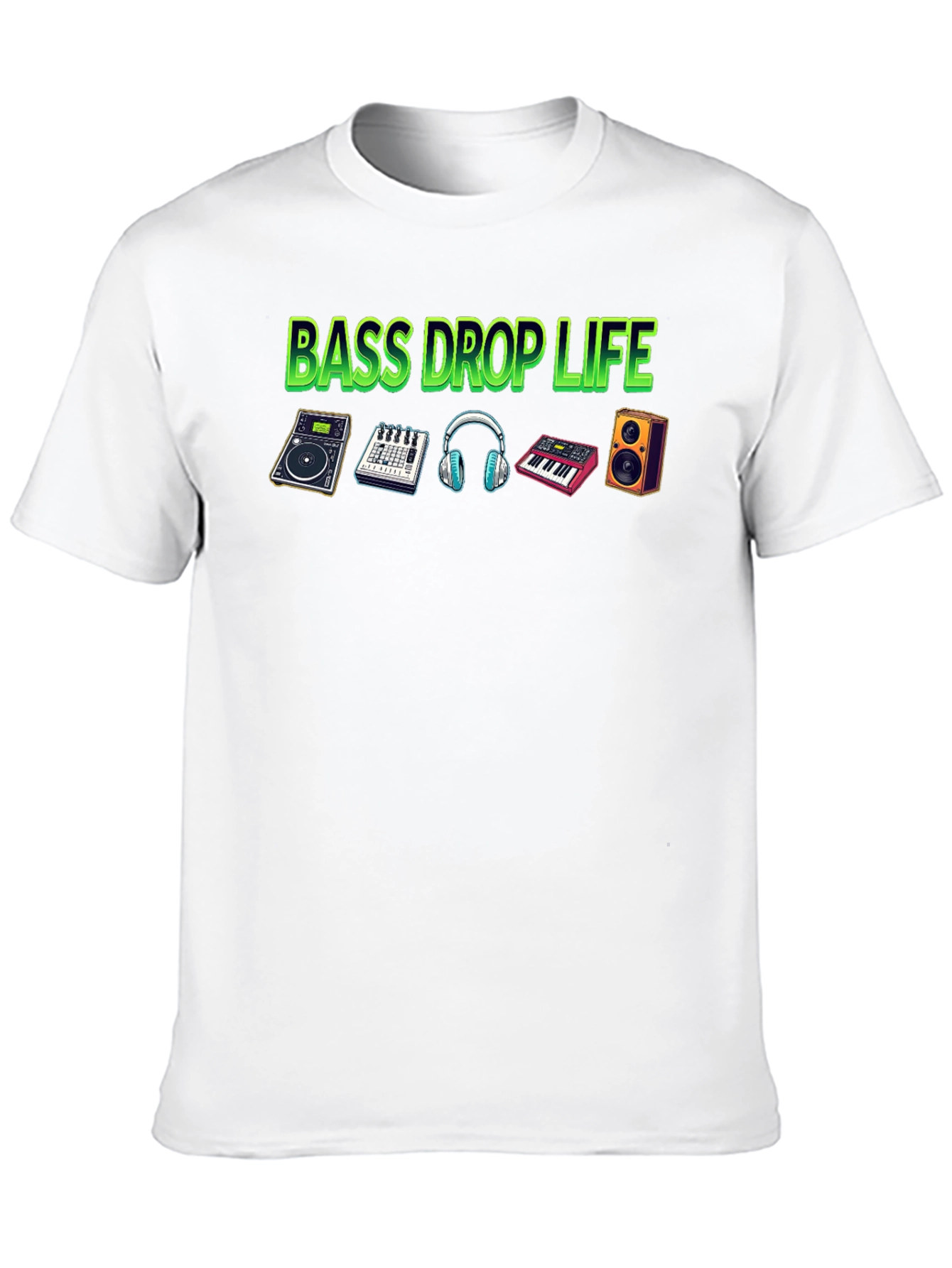 Bass Drop Life Black T-Shirt - Music Producer Tee