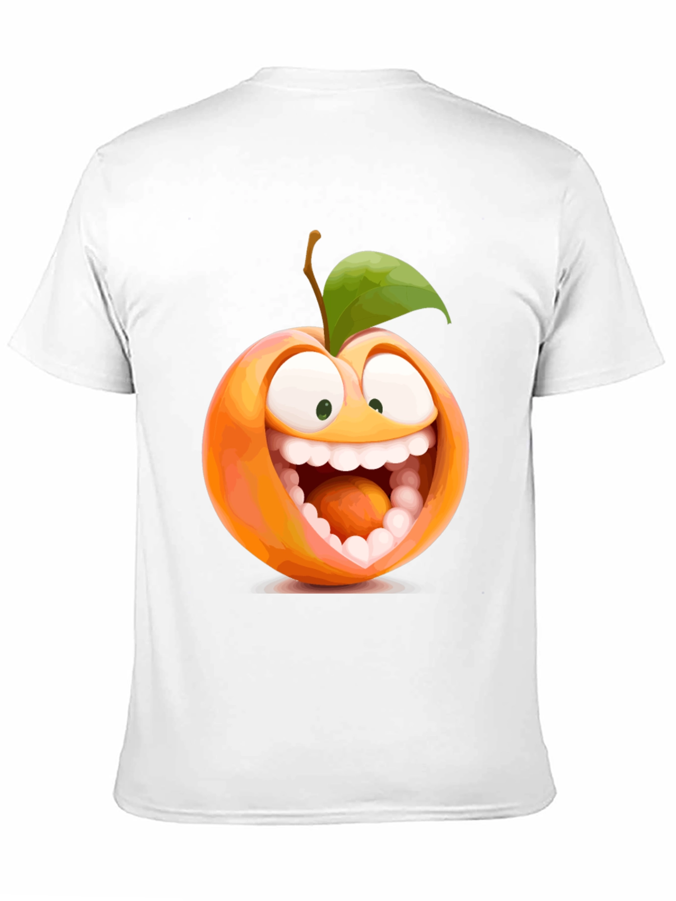 Funny Peach Cartoon Graphic Tee
