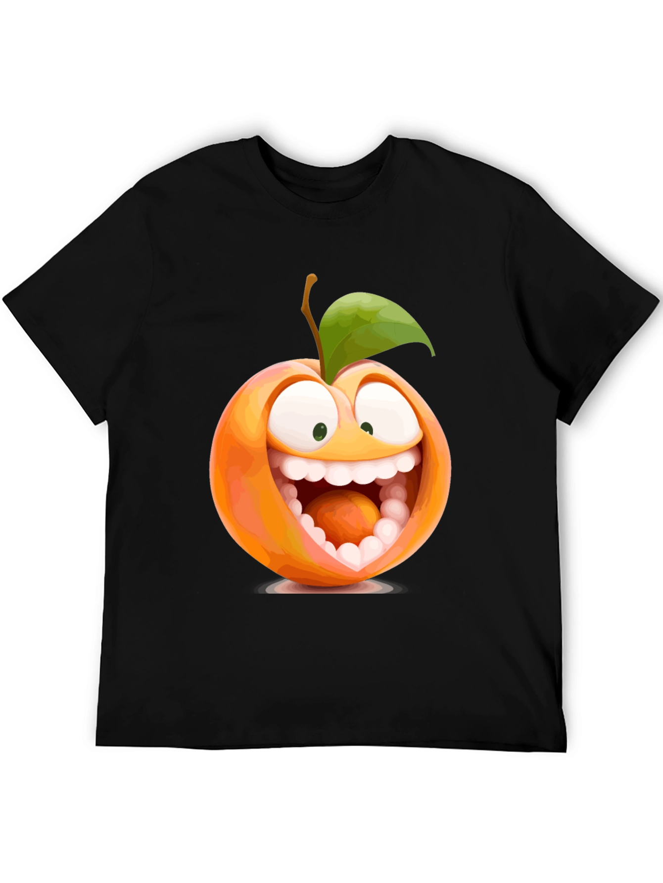 Funny Peach Cartoon Graphic Tee