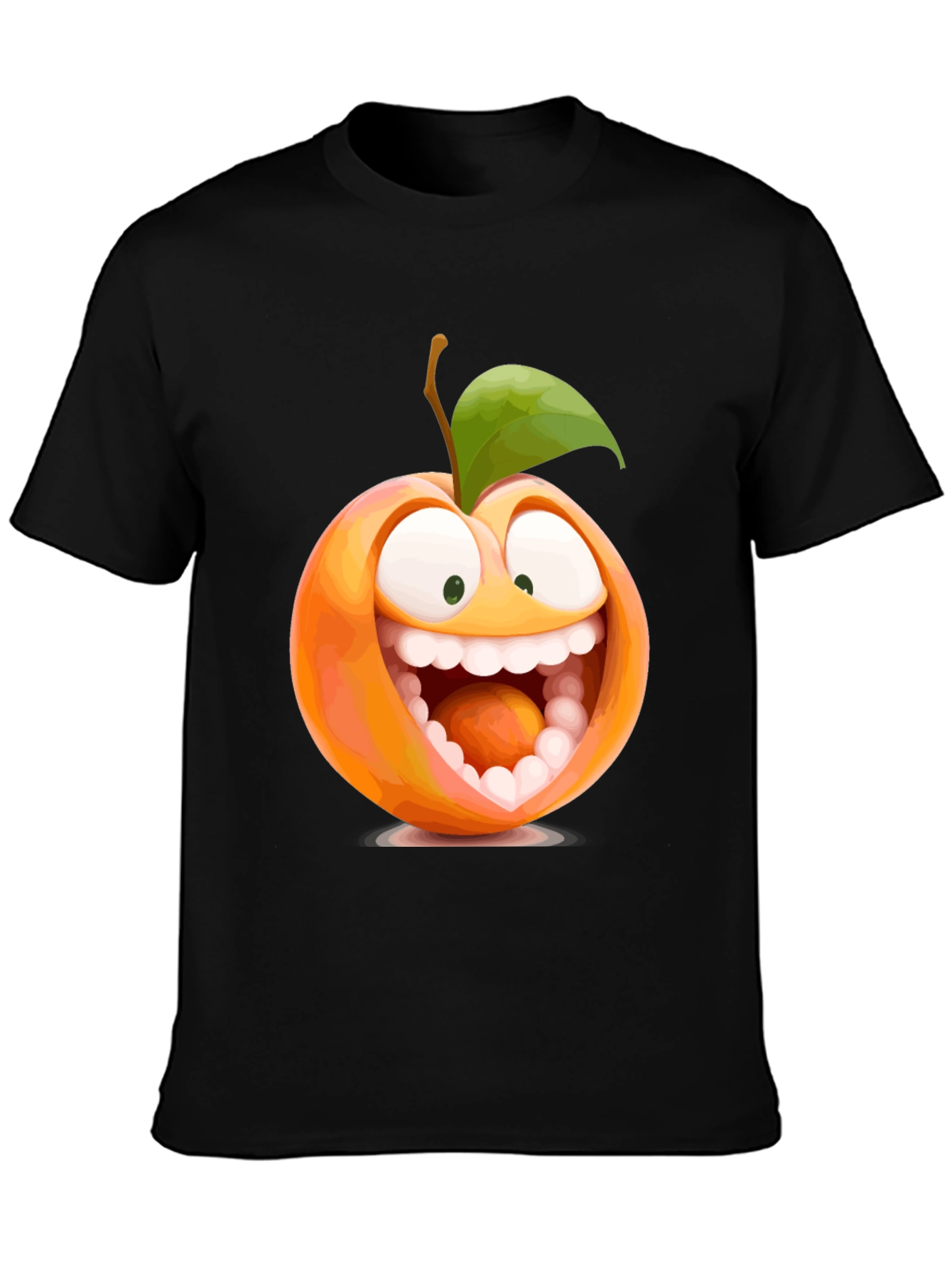 Funny Peach Cartoon Graphic Tee