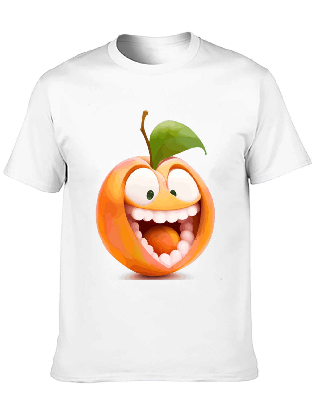 Funny Peach Cartoon Graphic Tee