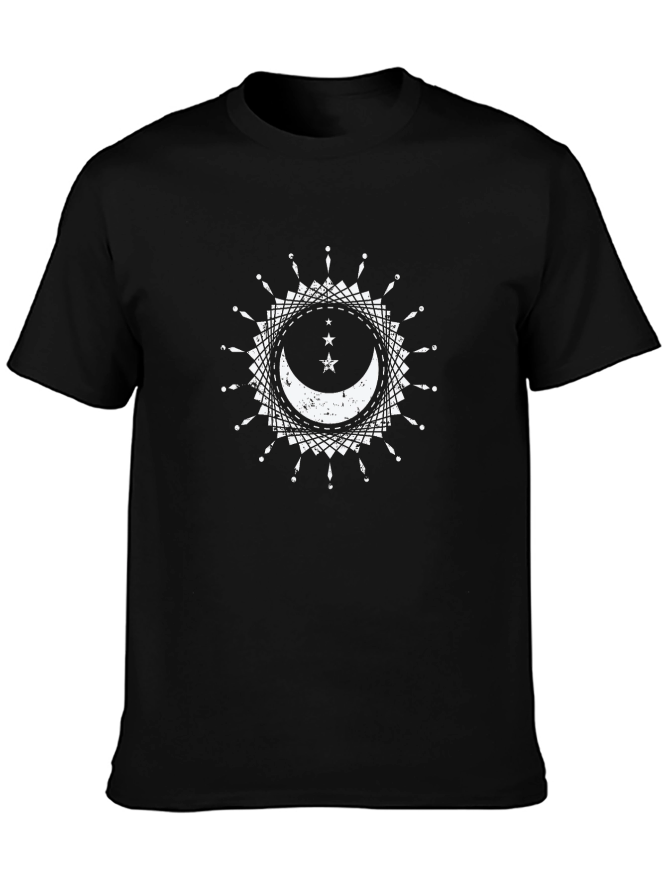 Crescent Moon & Stars Graphic T-Shirt