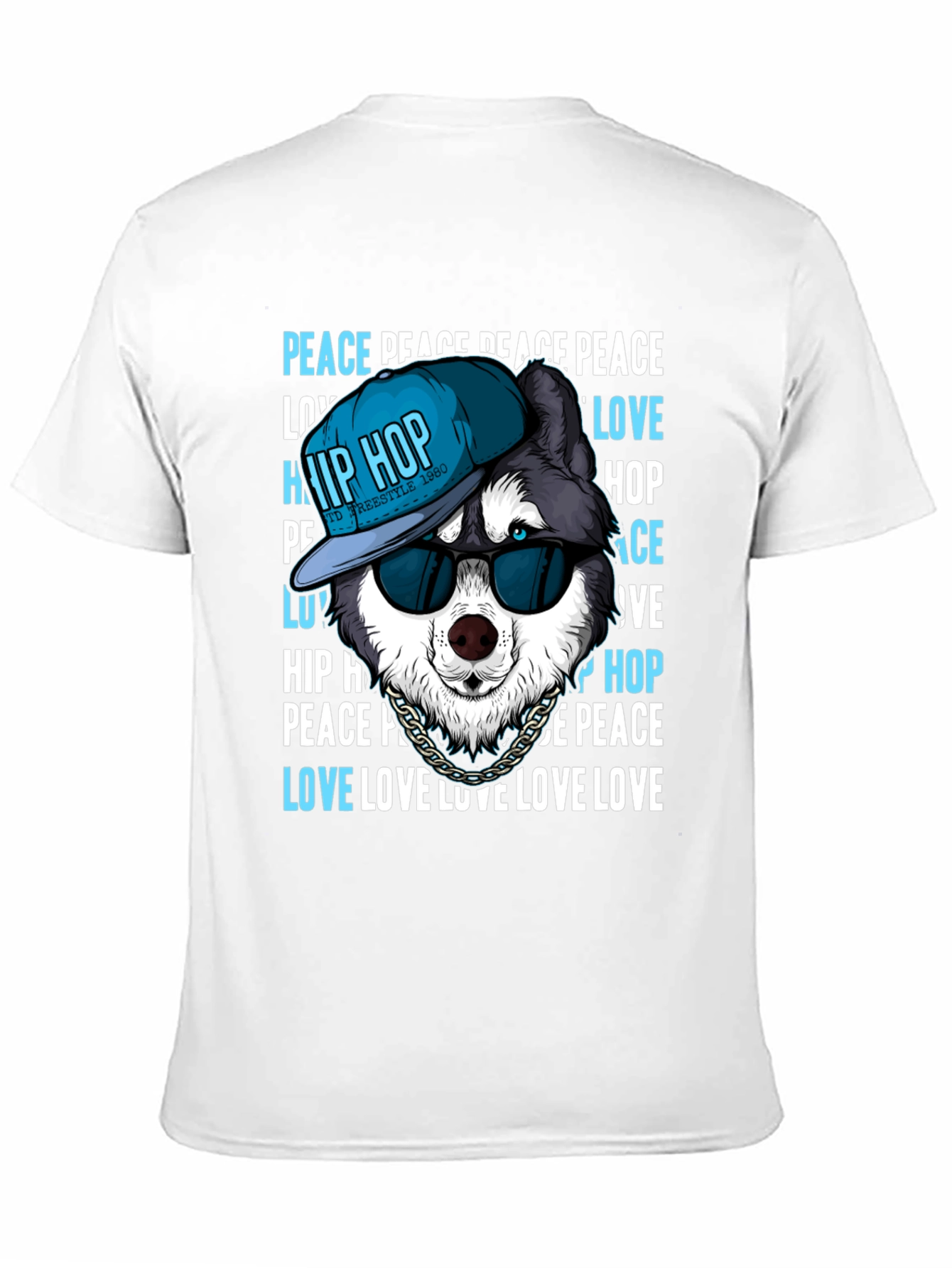 Hip Hop Husky T-Shirt - Peace & Love Tee