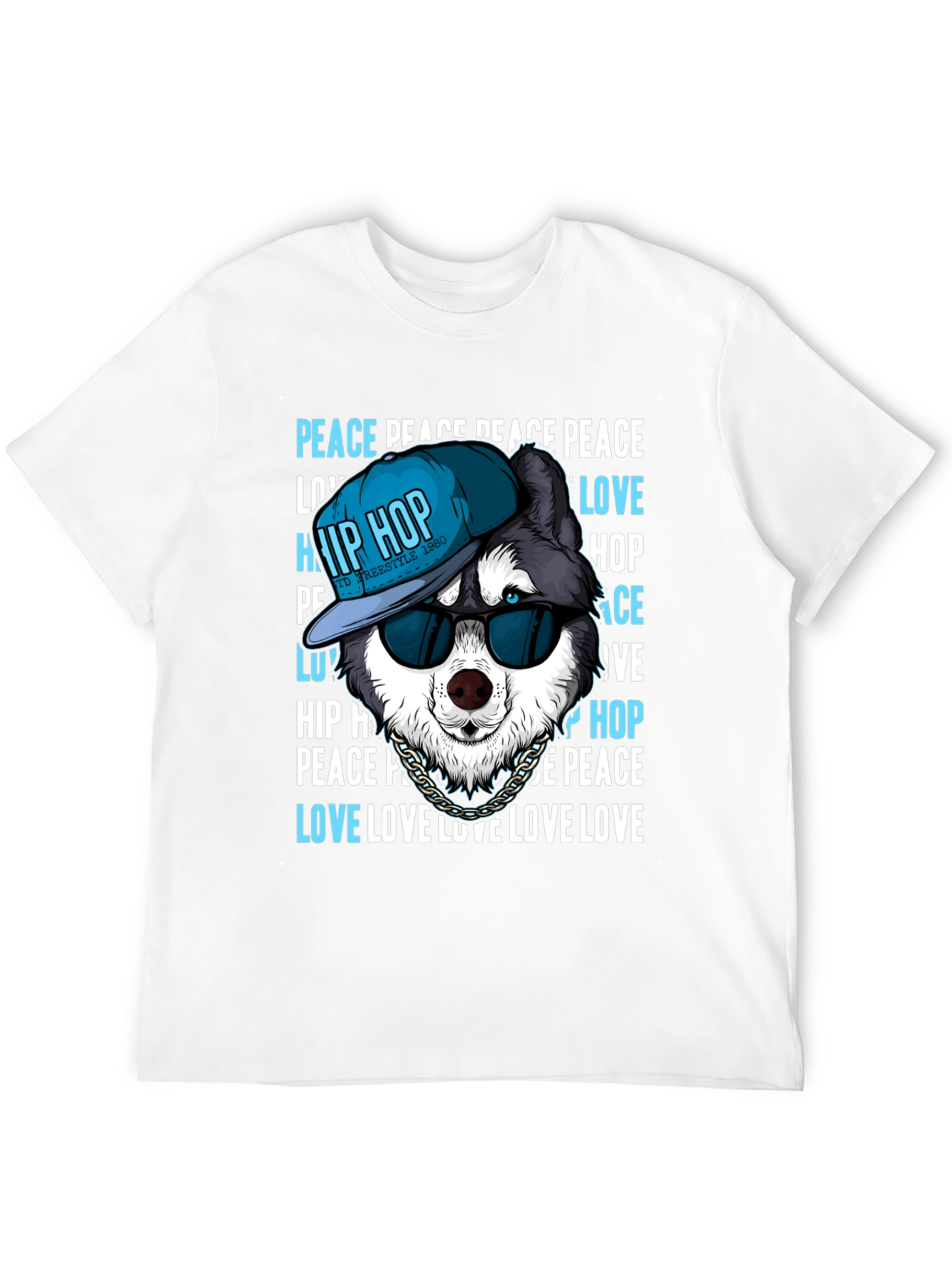 Hip Hop Husky T-Shirt - Peace & Love Tee
