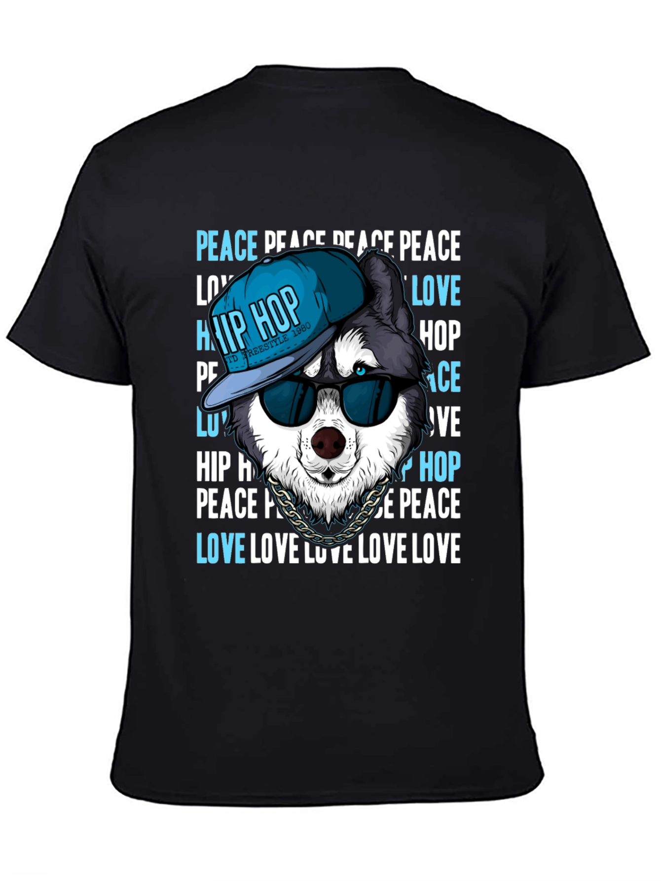 Hip Hop Husky T-Shirt - Peace & Love Tee