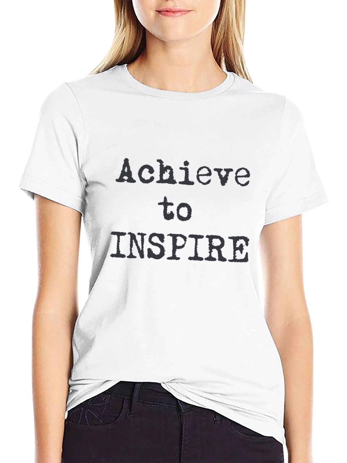 Achieve to Inspire Graphic Tee - Black