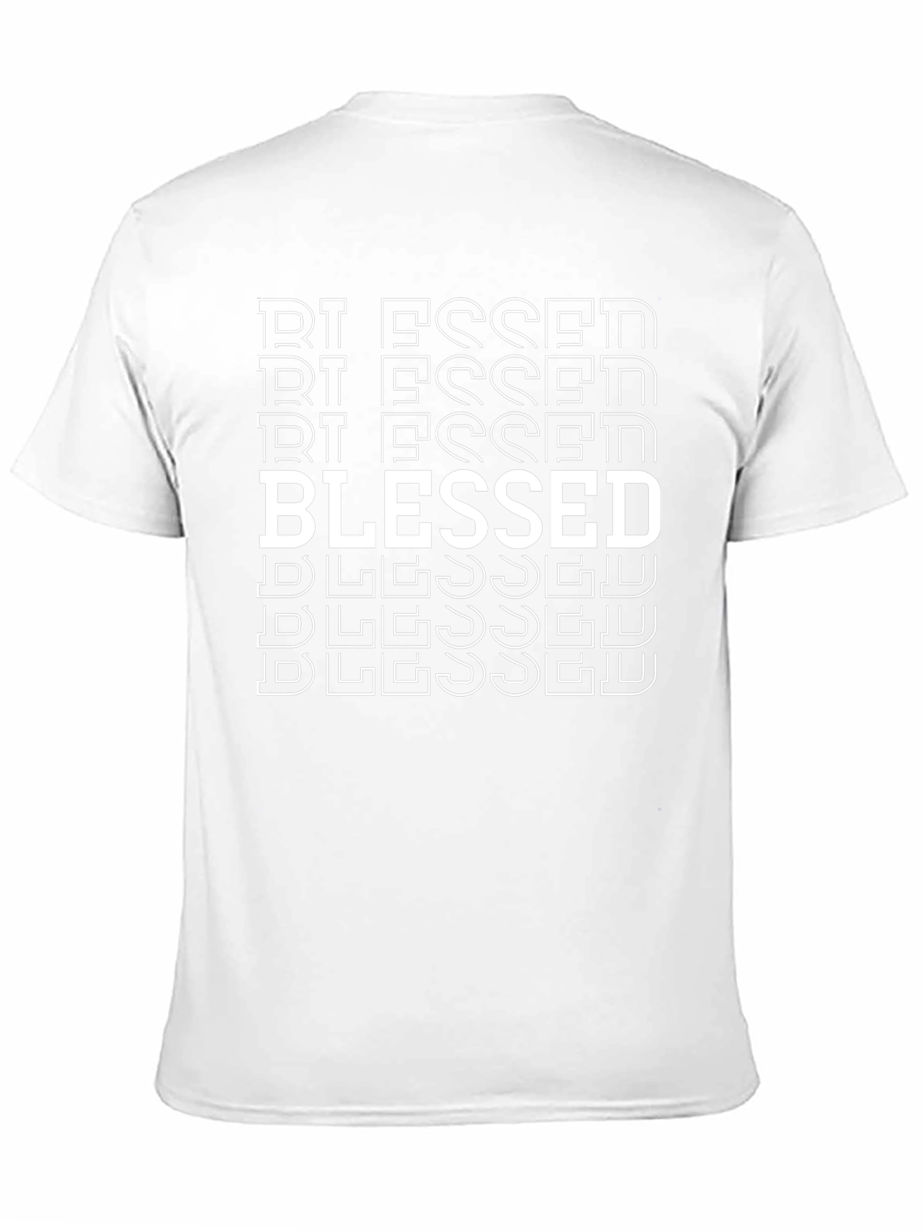 Blessed Graphic Print Mens Black T-Shirt