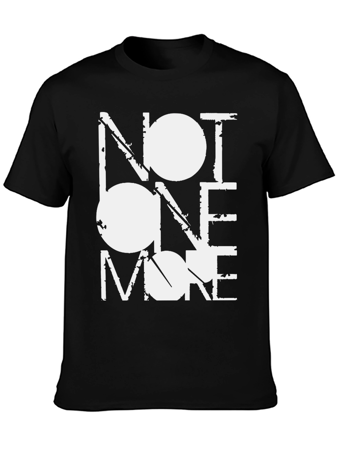 Distressed Graphic Tee - Not One More