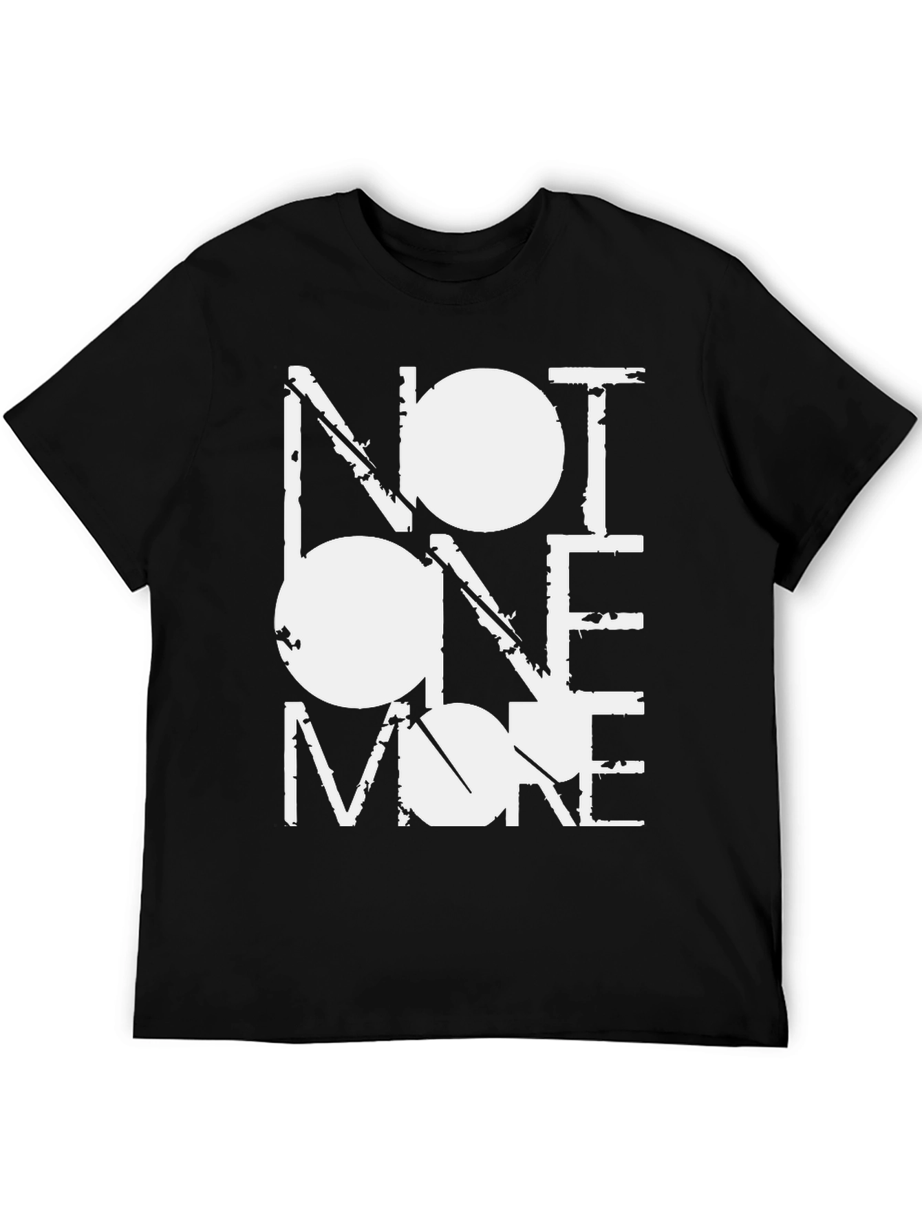Distressed Graphic Tee - Not One More