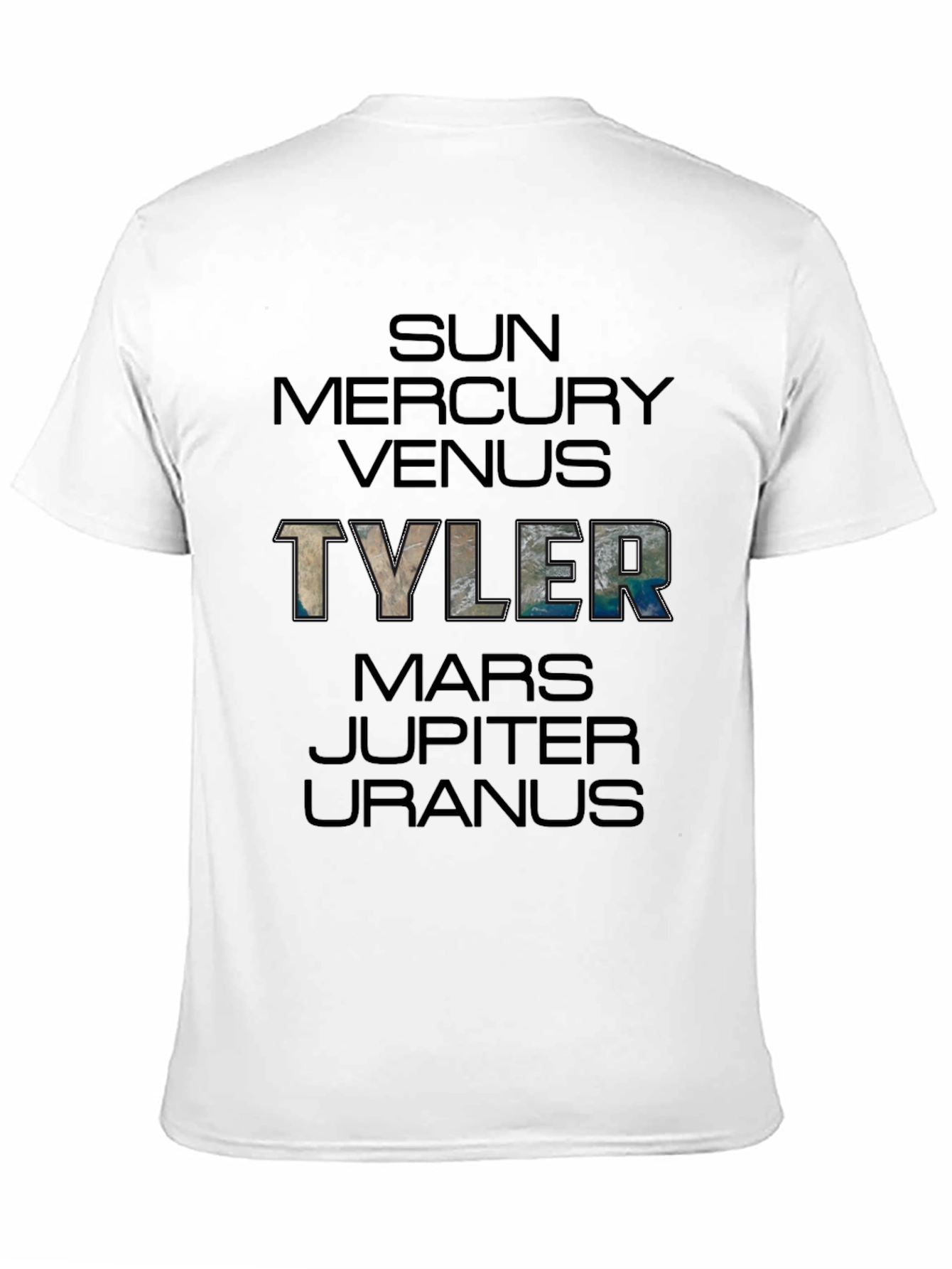 Planets T-Shirt - Custom Name Space Tee